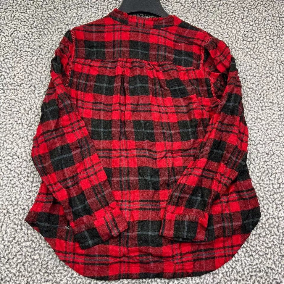Other Soft Surroundings Shirt Women S Plaid Flannel Button Down Size S / US 4 / IT 40 - 2 Thumbnail