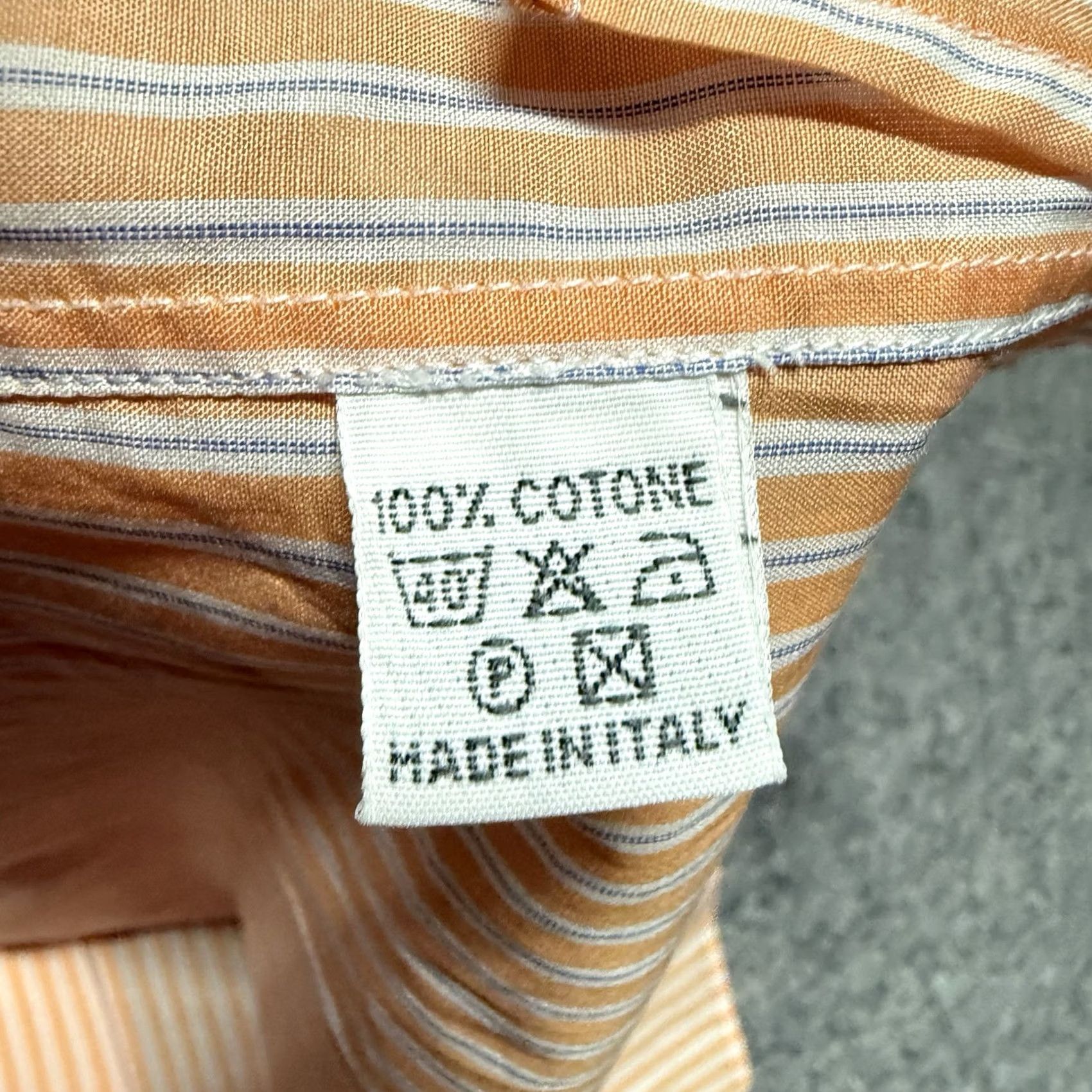Vintage Solemare Maus & Hoffman Shirt Mens L Orange White Striped Short Sleeve Button-Up Collar-Down Casual Size US L / EU 52-54 / 3 - 6 Thumbnail