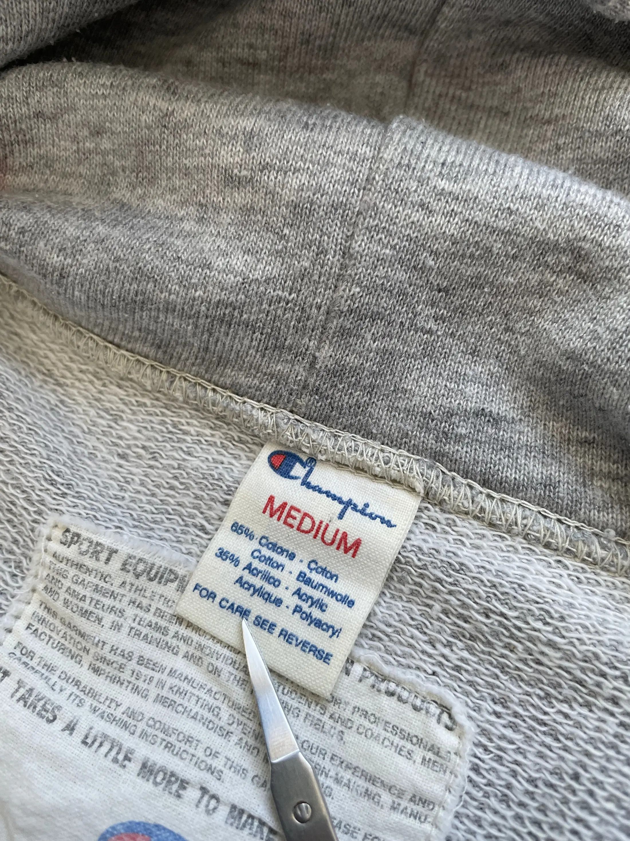 Champion Vintage Champion Gray Hoodie Made in USA Size US XS / EU 42 / 0 - 5 Thumbnail
