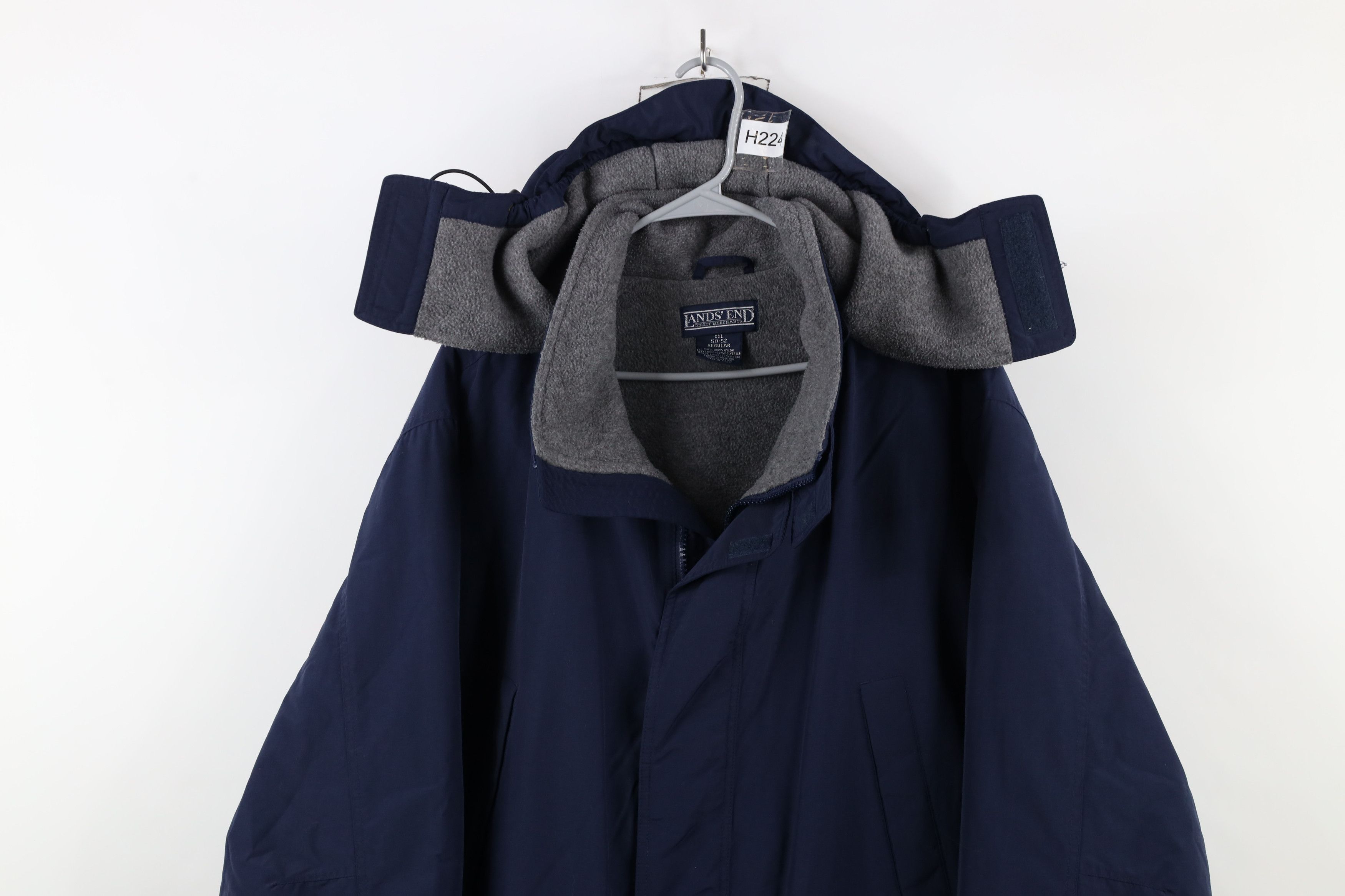 Lands' End × Vintage Vintage 90s Lands End Fleece Lined Hooded Chore Barn Jacket Size US XXL / EU 58 / 5 - 2 Thumbnail