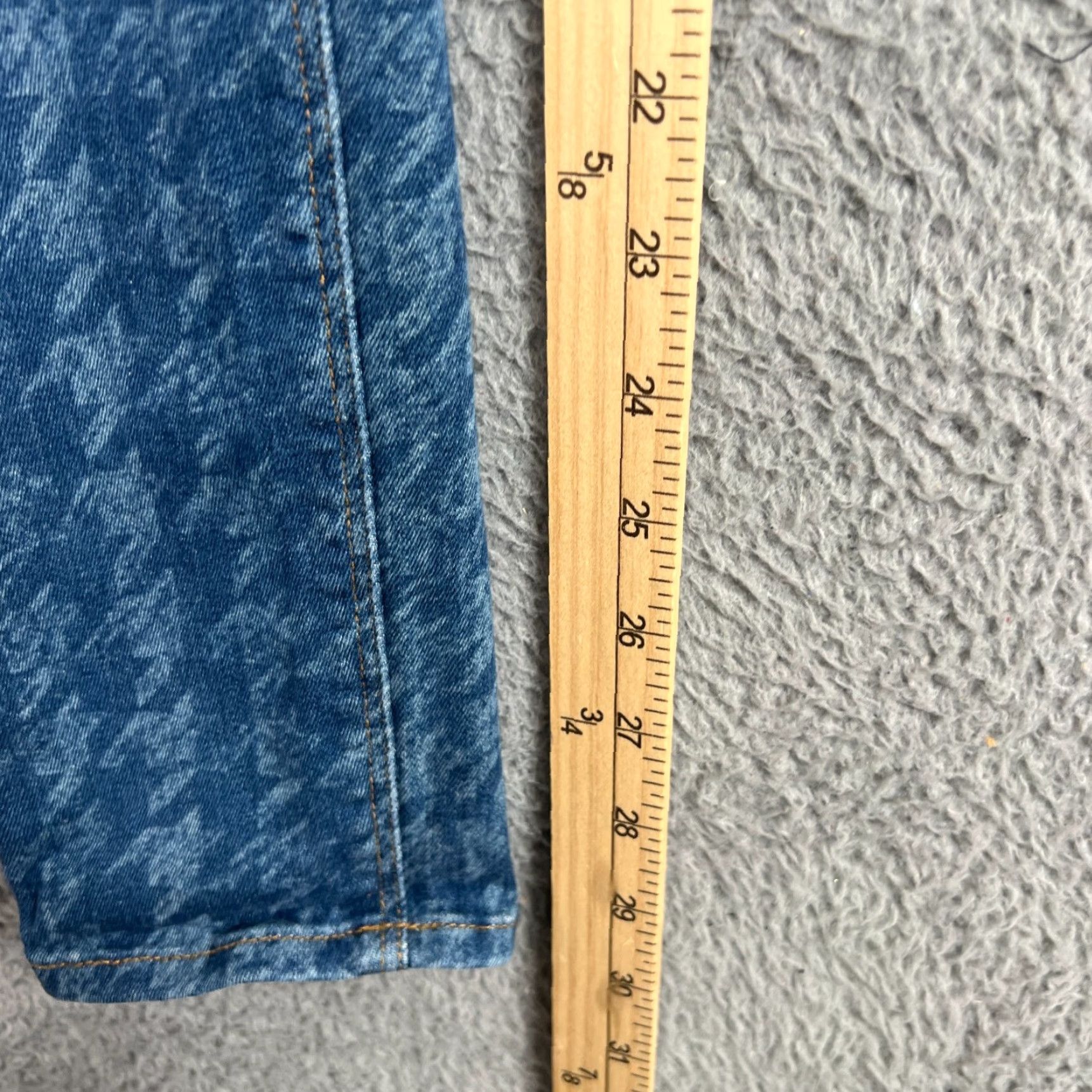 Hudson VINTAGE Hudson Womens Skinny Jeans Size 28 Blue Houndstooth Print Modern 5-Pocket Size 28" / US 6 / IT 42 - 3 Thumbnail