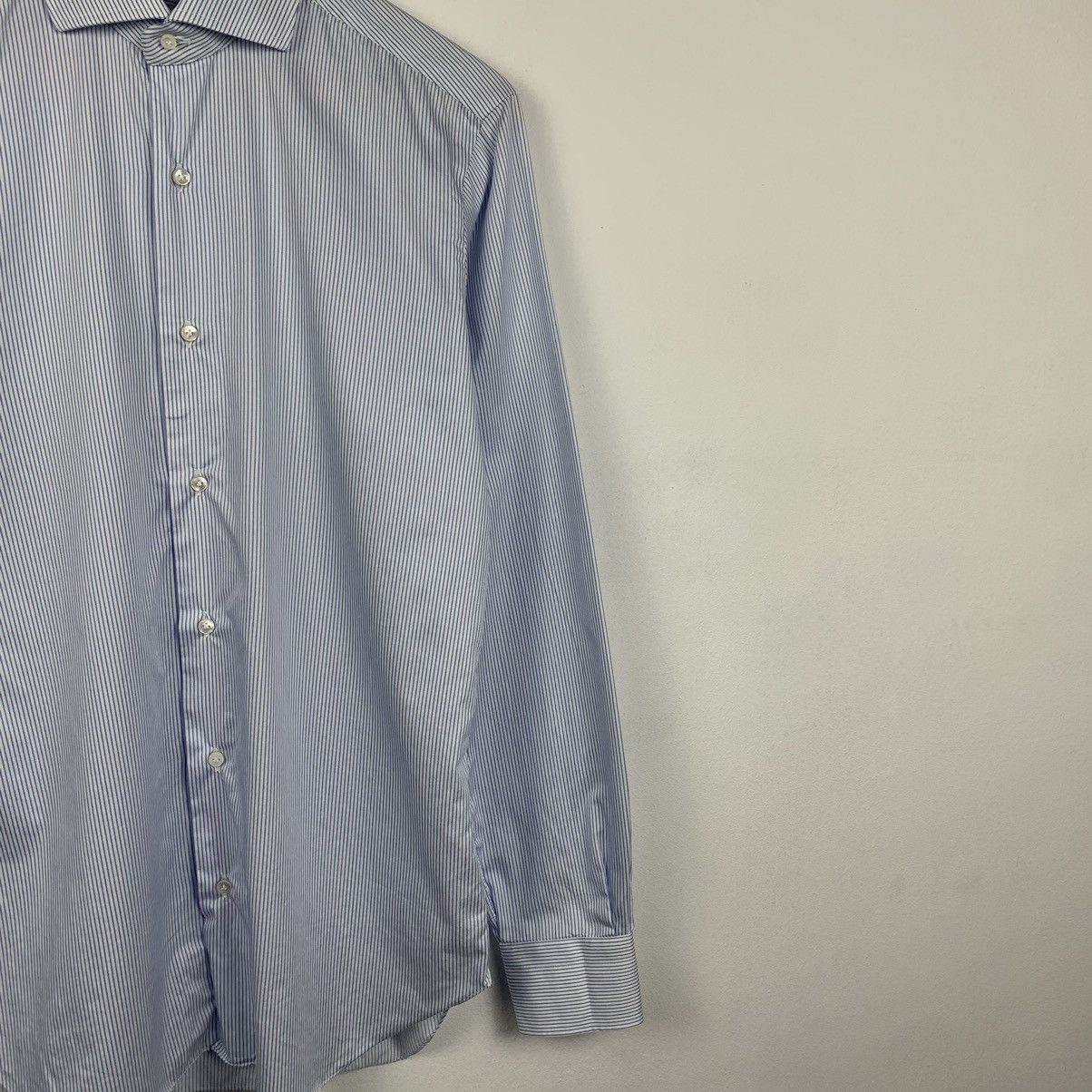 Barba Napoli Barba Napoli Classic Formal Dress Shirt Men’s Size 39 Blue Size US M / EU 48-50 / 2 - 5 Thumbnail