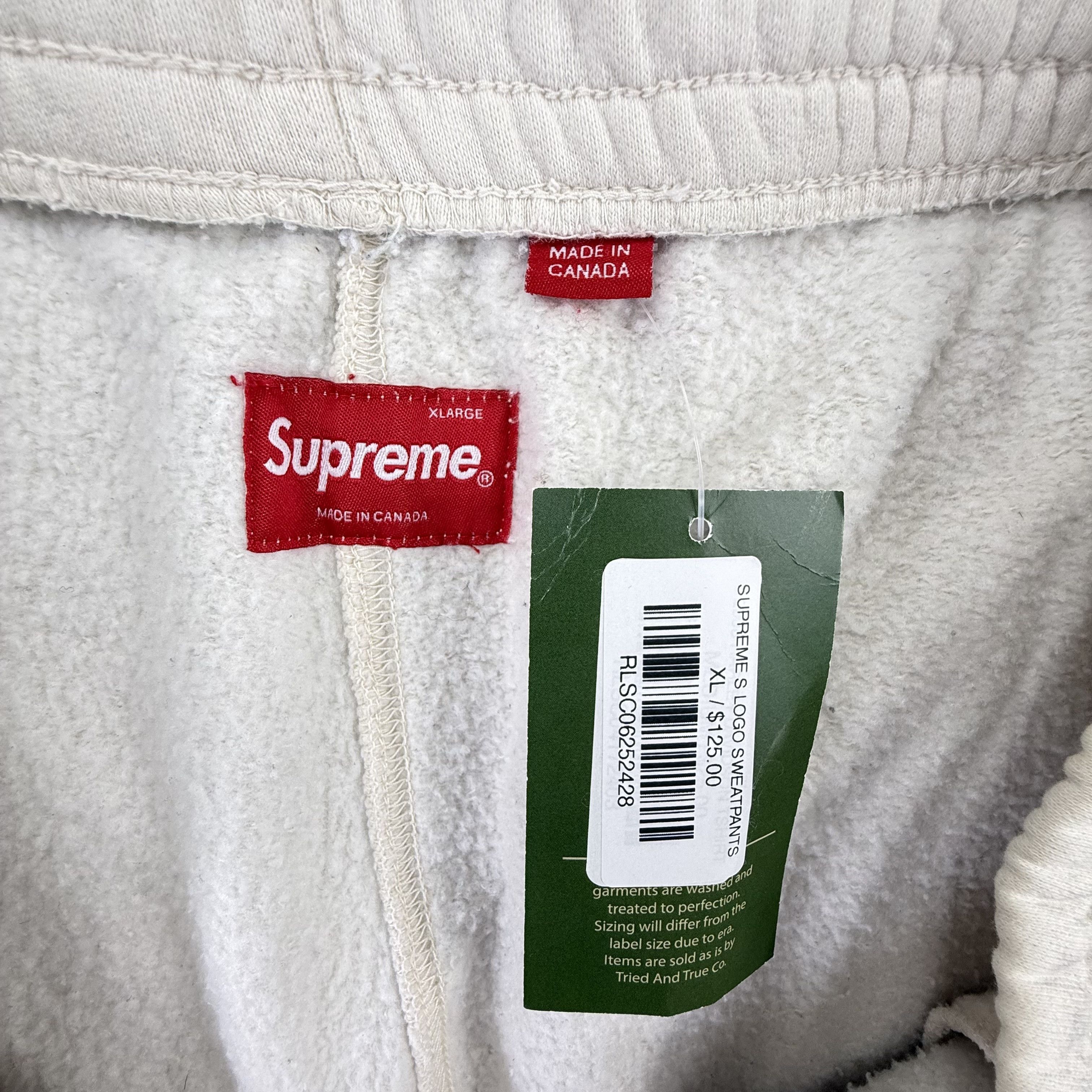 Supreme Supreme S Logo Sweatpants Mens XL Made in Canada Joggers Size US 40 / EU 56 - 3 Thumbnail