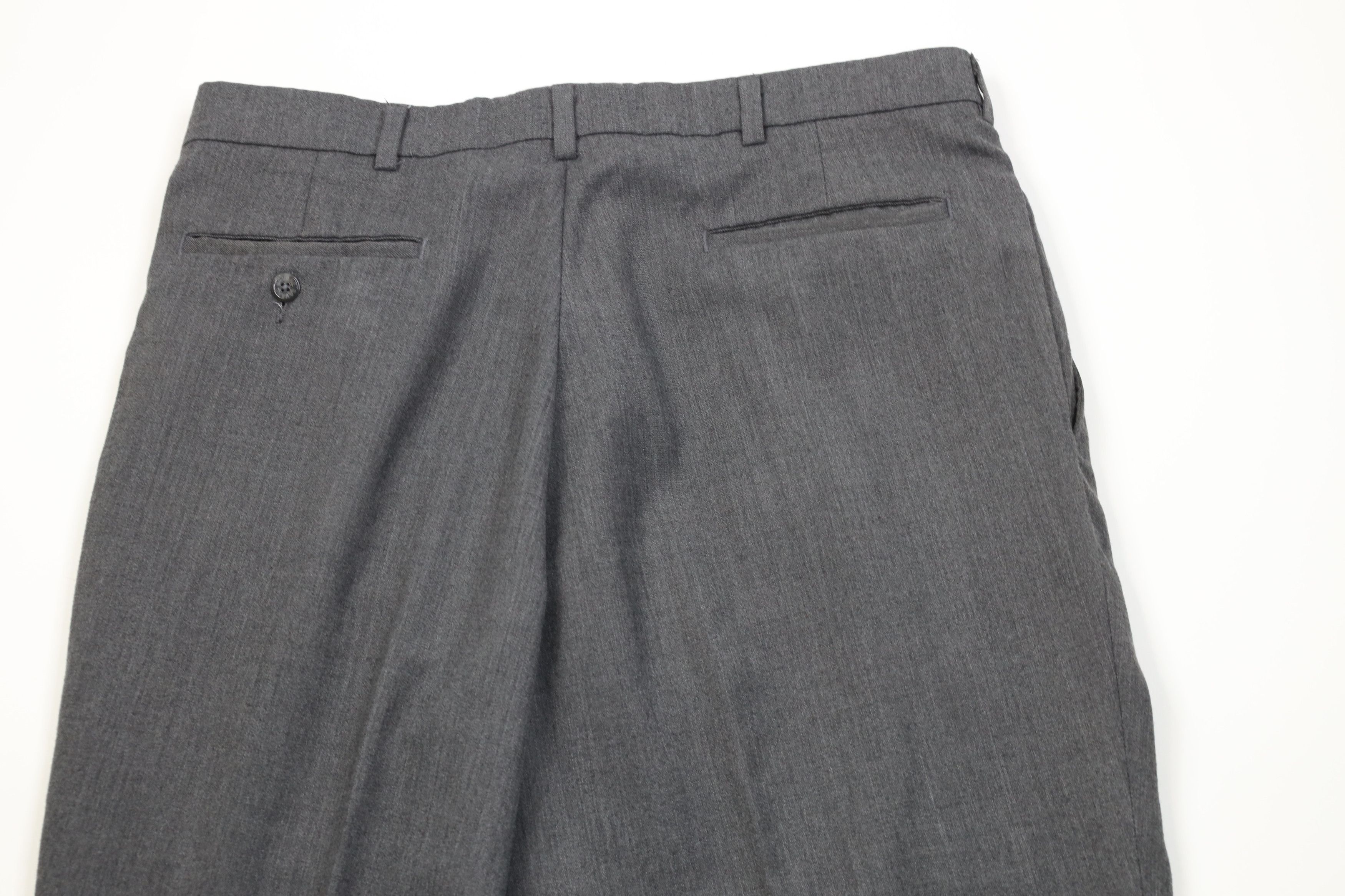 Vintage Vintage 90s Streetwear Knit Straight Leg Chino Pants Gray Size US 34 / EU 50 - 11 Thumbnail