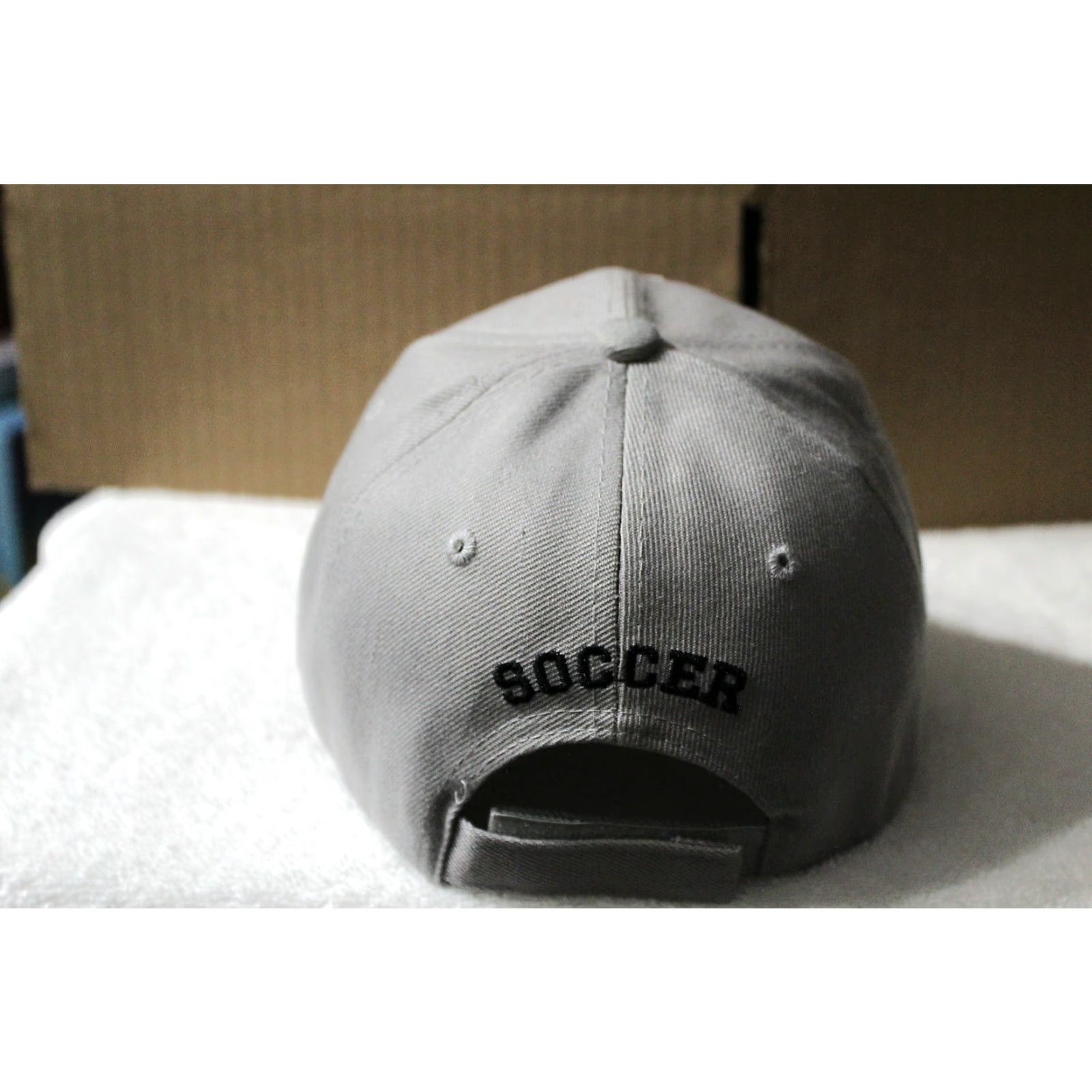 Vintage CALI Mexico Soccer Ball Baseball Cap Gray Adjustable Men One Size Cap Size ONE SIZE - 3 Thumbnail