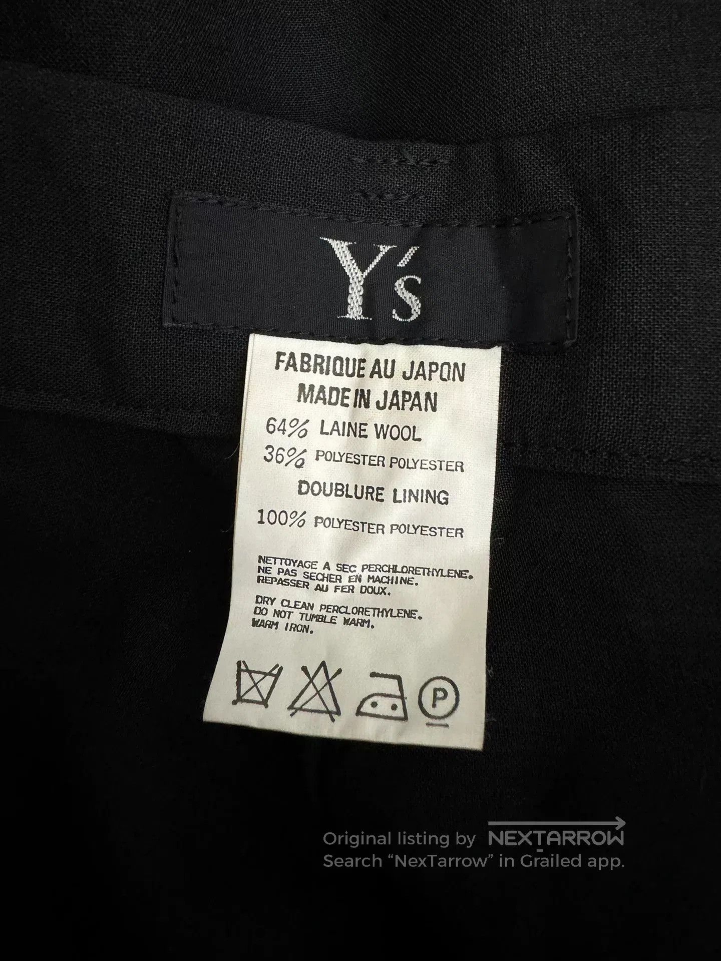 Y's Yohji Yamamoto Black Button Skirt. Size 27" / US 4 / IT 40 - 6 Thumbnail