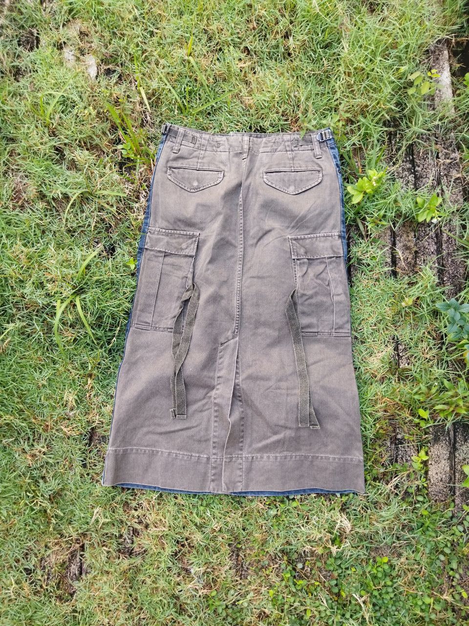 Maison MIHARA YASUHIRO Miharayasuhiro Japan 2 Tone Tactical Skirt Size 30" / US 8 / IT 44 - 1 Thumbnail