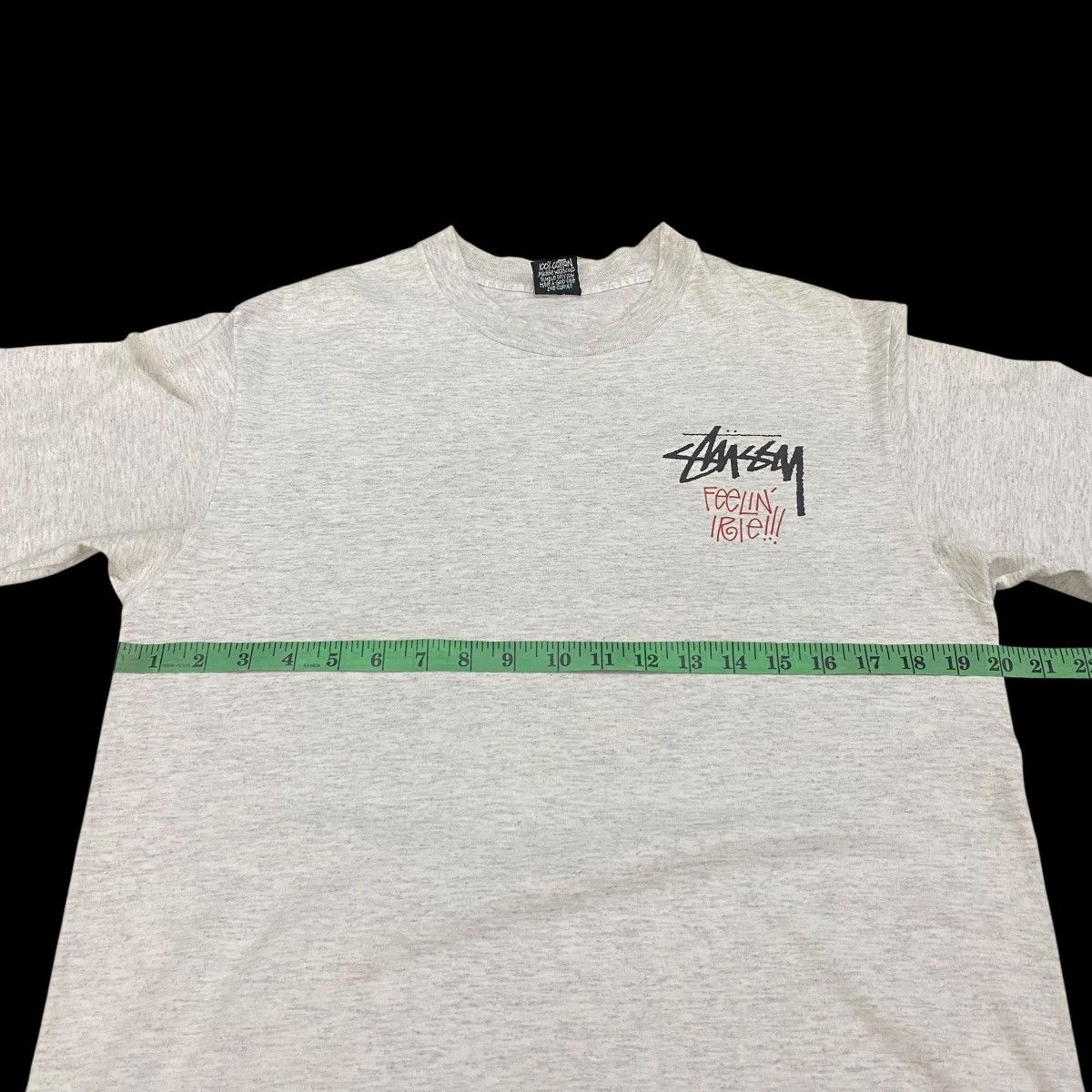 Stussy × Vintage Vintage 90s Stussy Rasta L Size Grey Colour Single Stitch Size US L / EU 52-54 / 3 - 12 Thumbnail