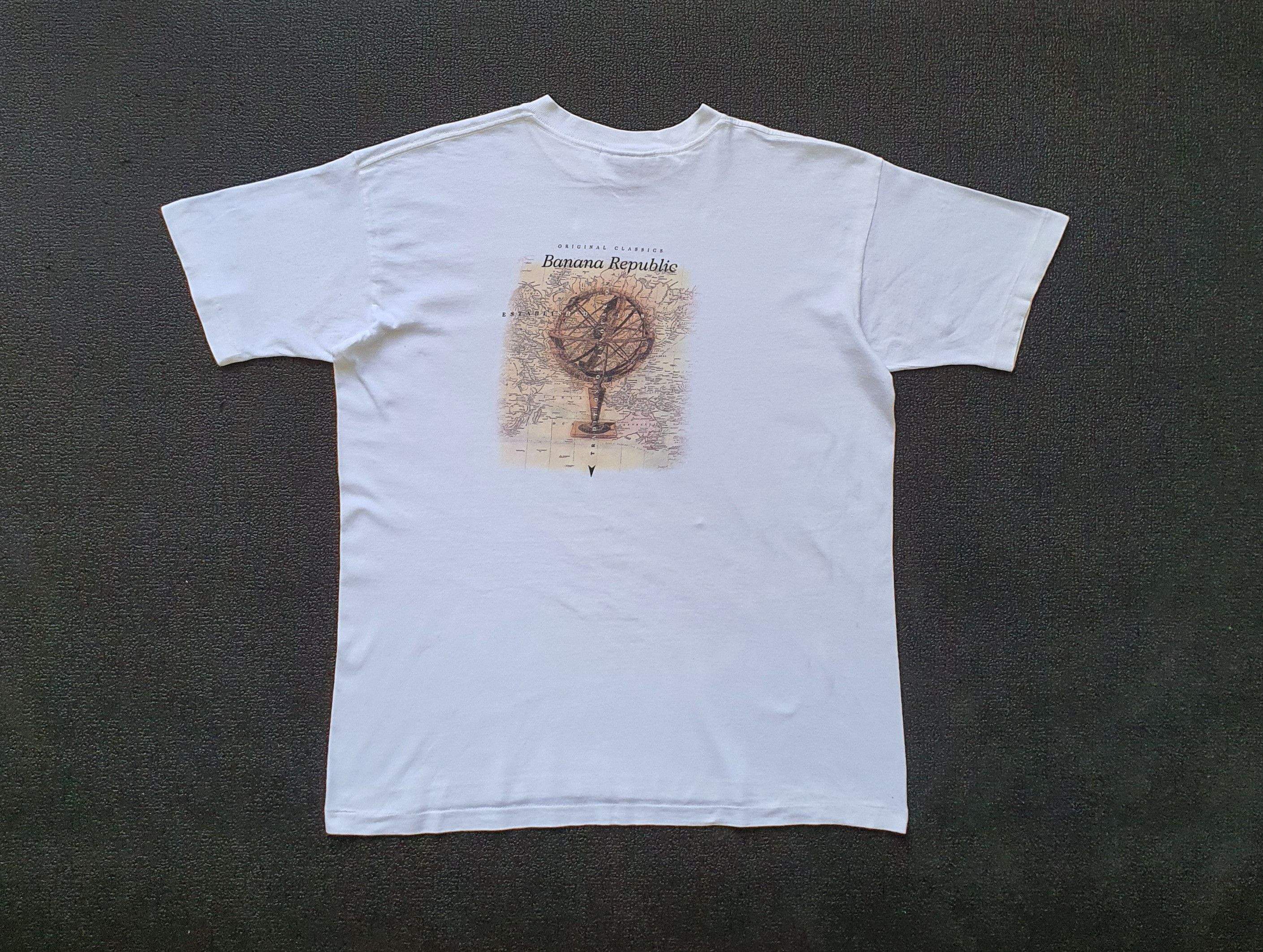 BANANA REPUBLIC 1990s 90s Classic Logo T shirt size XS