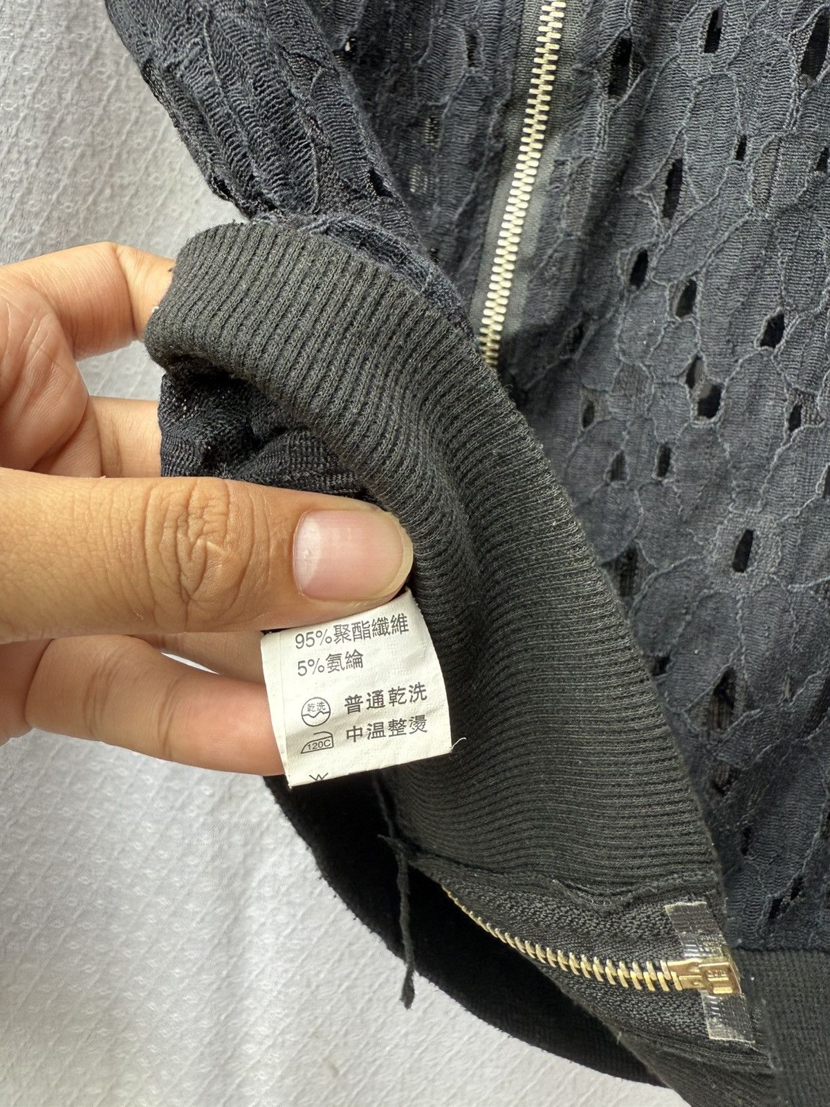 Japanese Brand Undefined open fishnet jacket zipper Size US M / EU 48-50 / 2 - 8 Thumbnail