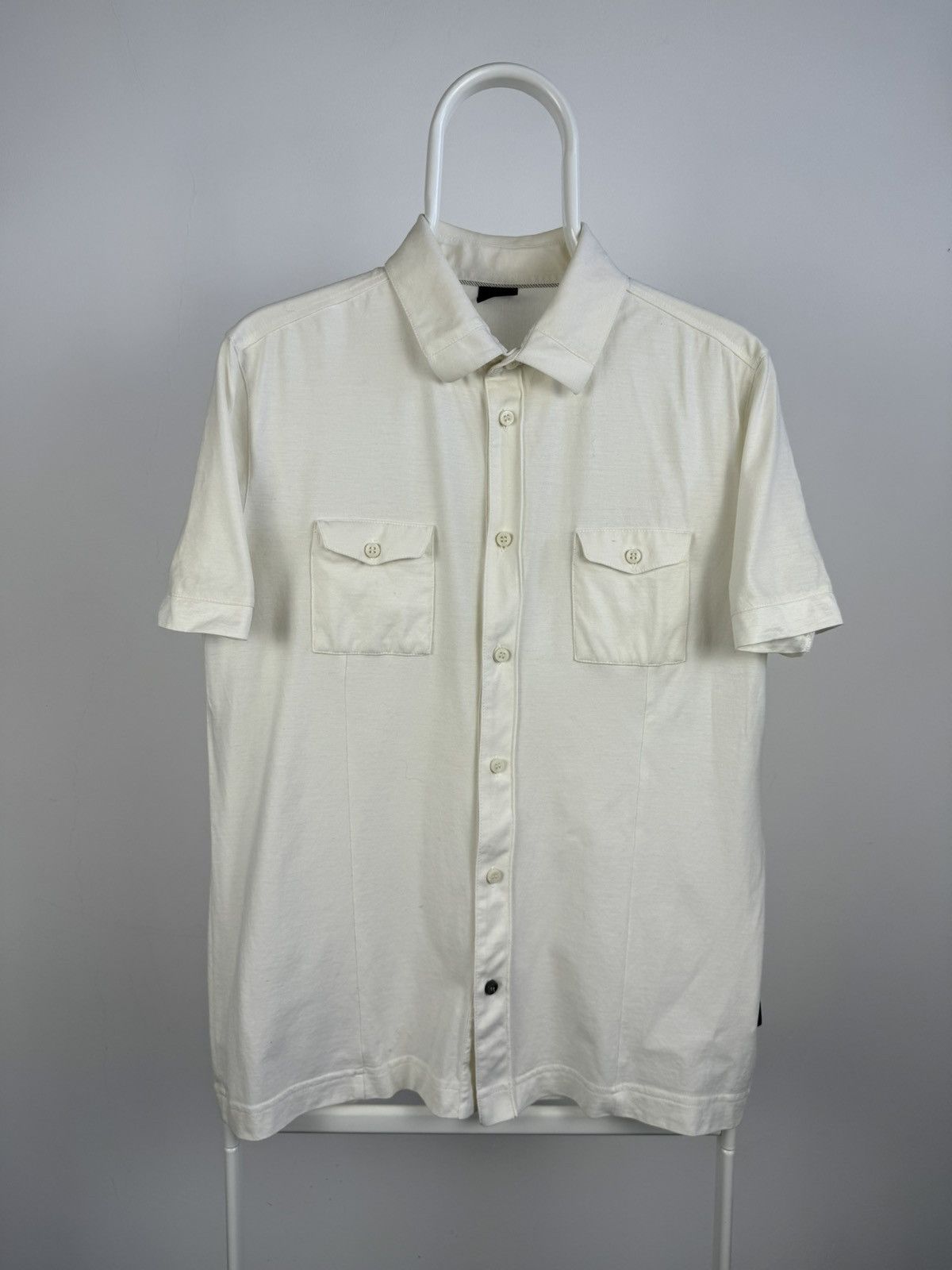 Hugo Boss Vintage Hugo Boss Short Sleeve Shirt Size US L / EU 52-54 / 3 - 1 Thumbnail