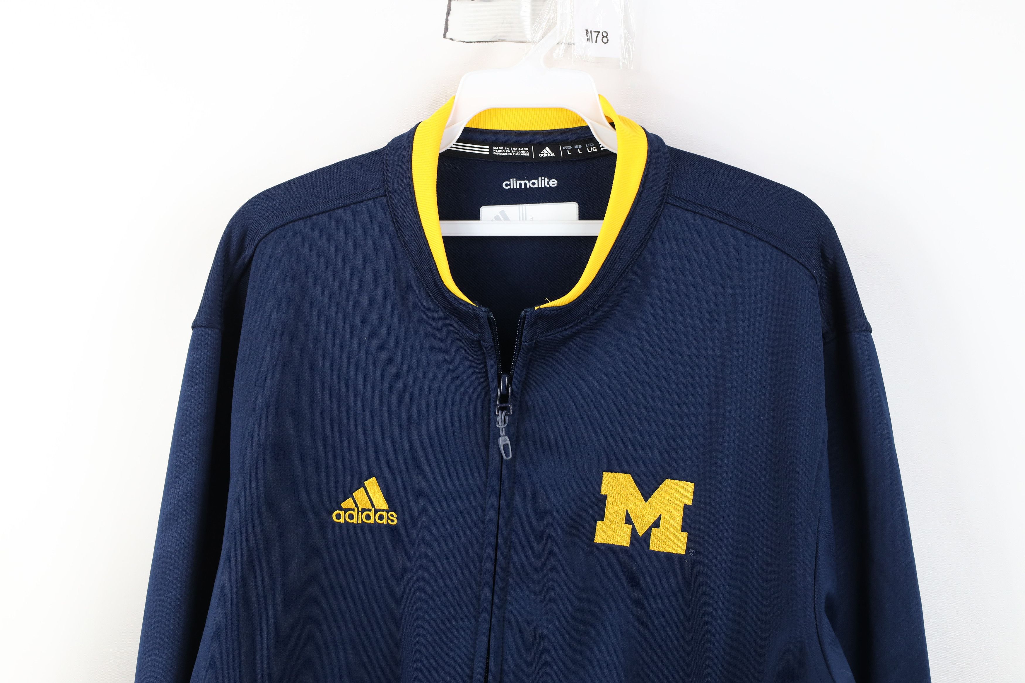 Adidas Adidas University of Michigan Football Track Jacket Blue Size US L / EU 52-54 / 3 - 2 Thumbnail