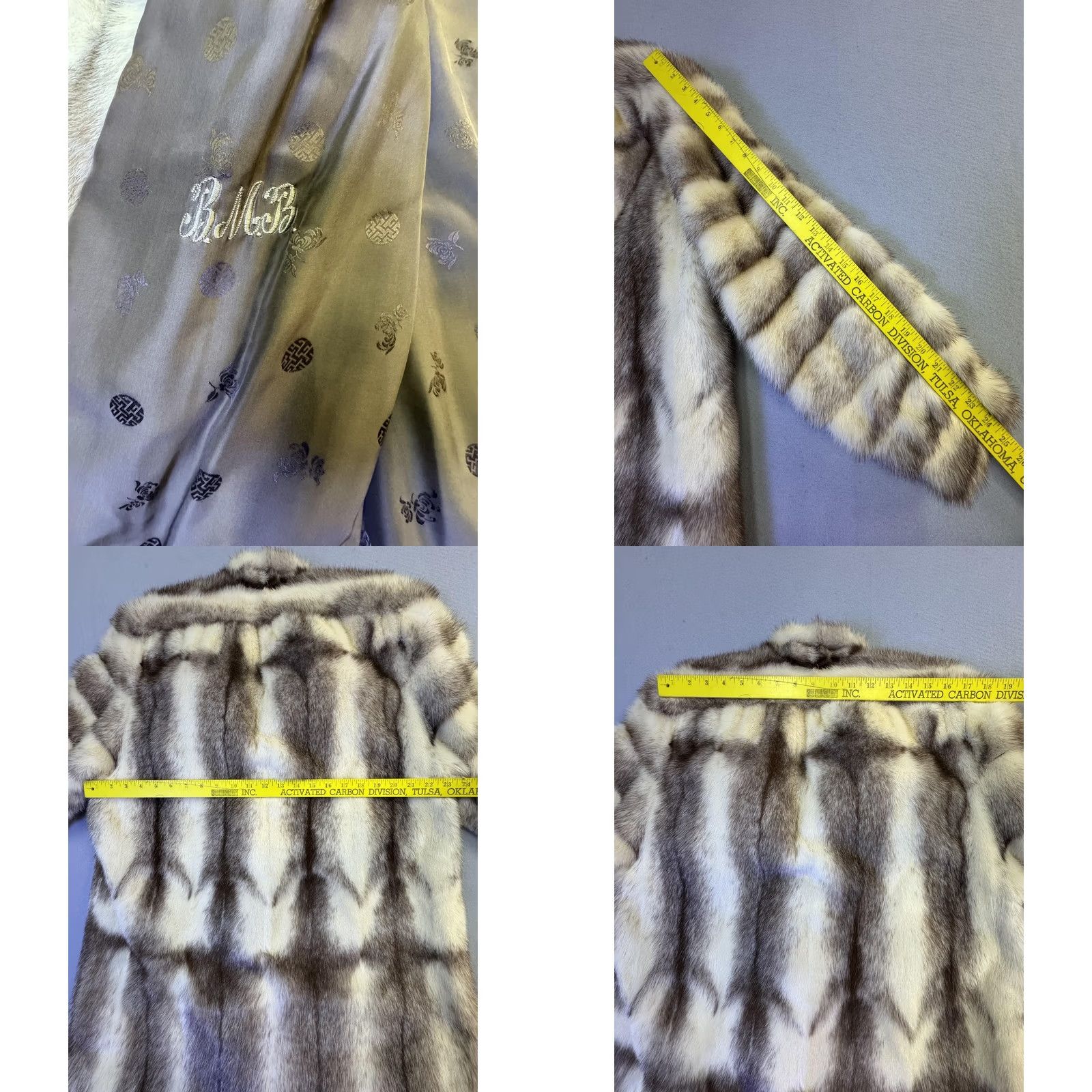 Vintage VINTAGE Ben-Ric Overcoat Womens Large Gray Striped Lined Size L / US 10 / IT 46 - 8 Thumbnail
