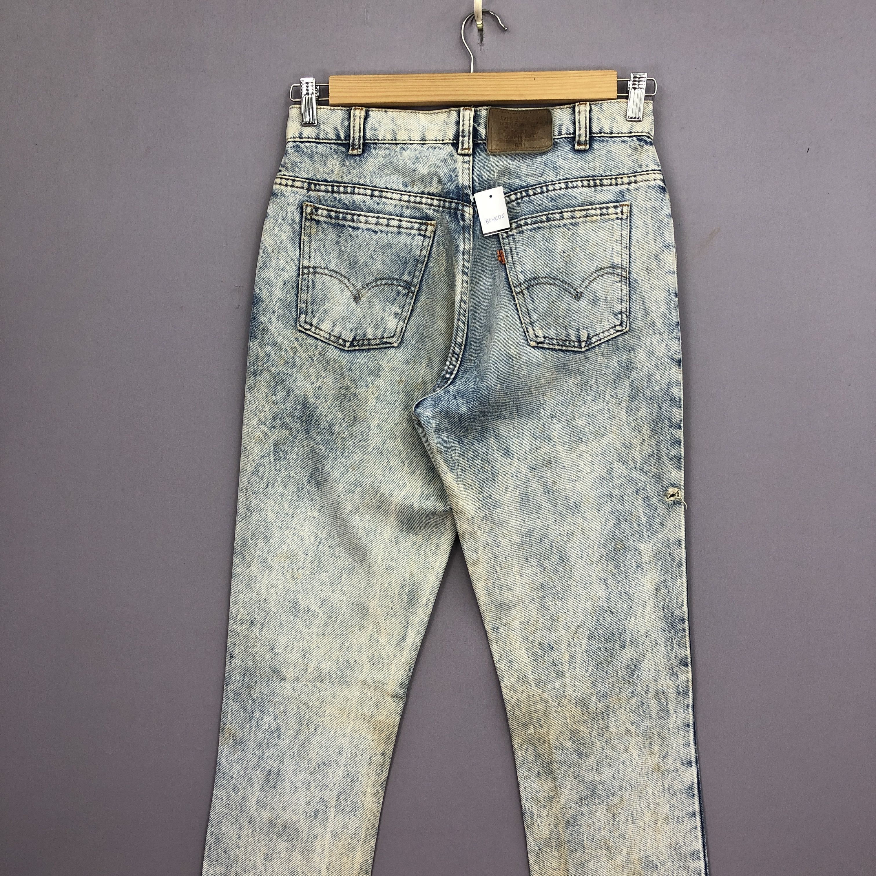 Levi's Vintage 90s Levis Acid Wash Jeans Levi's 631 Sunfaded Denim Size US 30 / EU 46 - 4 Thumbnail