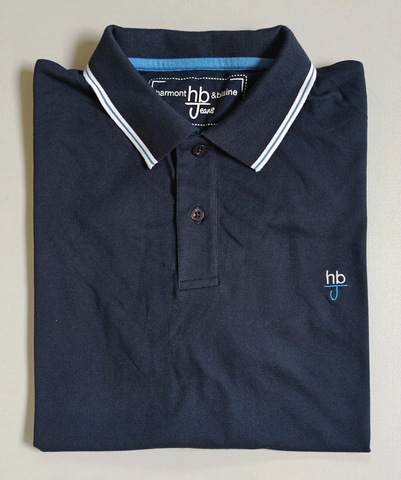Harmont & Blaine Harmont & Blaine Jeans (HBJ) Shortsleeves Polo Shirt ASM2008 Size US XL / EU 56 / 4 - 1 Thumbnail