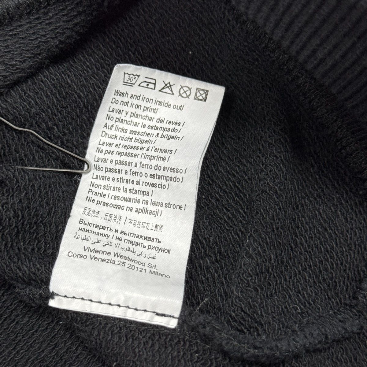 Vivienne Westwood Vivienne Westwood Anglomania Big Logo Men Black Sweatshirt Size US M / EU 48-50 / 2 - 15 Thumbnail