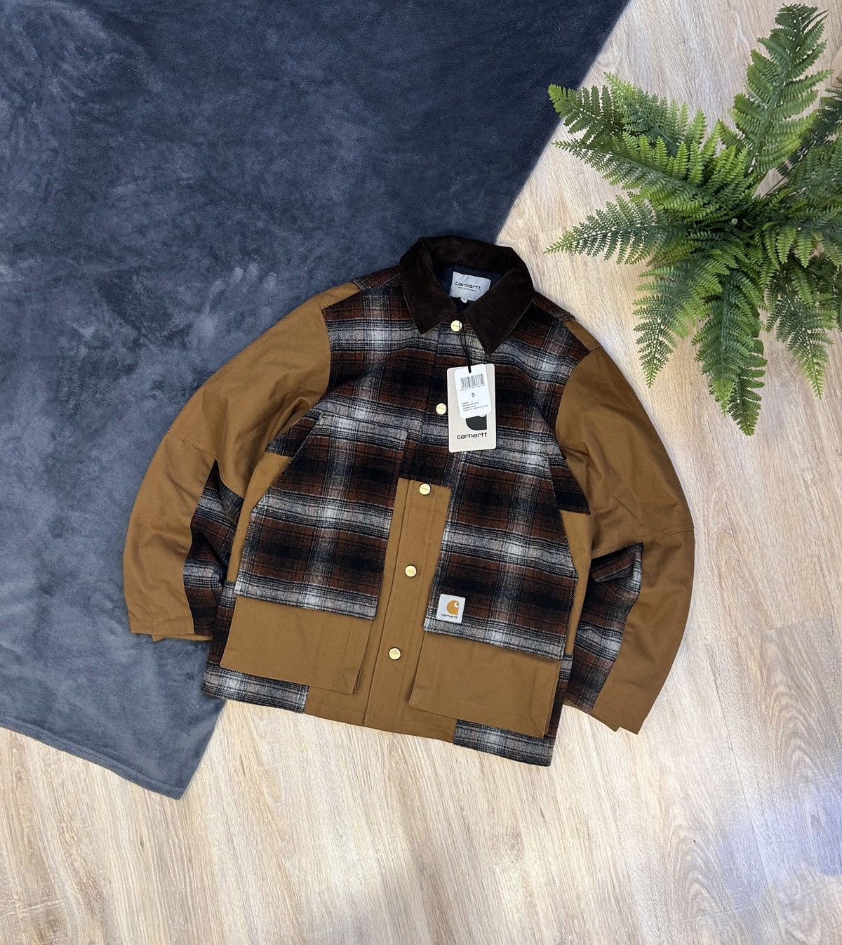 image of Carhartt x Vintage 00S Vintage Carhatt Detroit Down Jacket in Brown, Men's (Size Small)