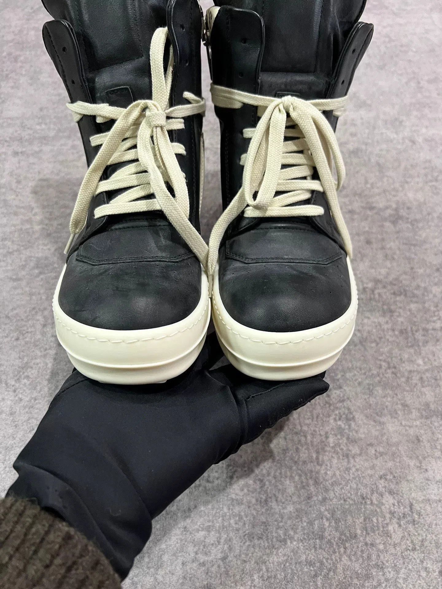 Rick Owens rick owens black and white high. Size US 6.5 / EU 39-40 - 4 Thumbnail