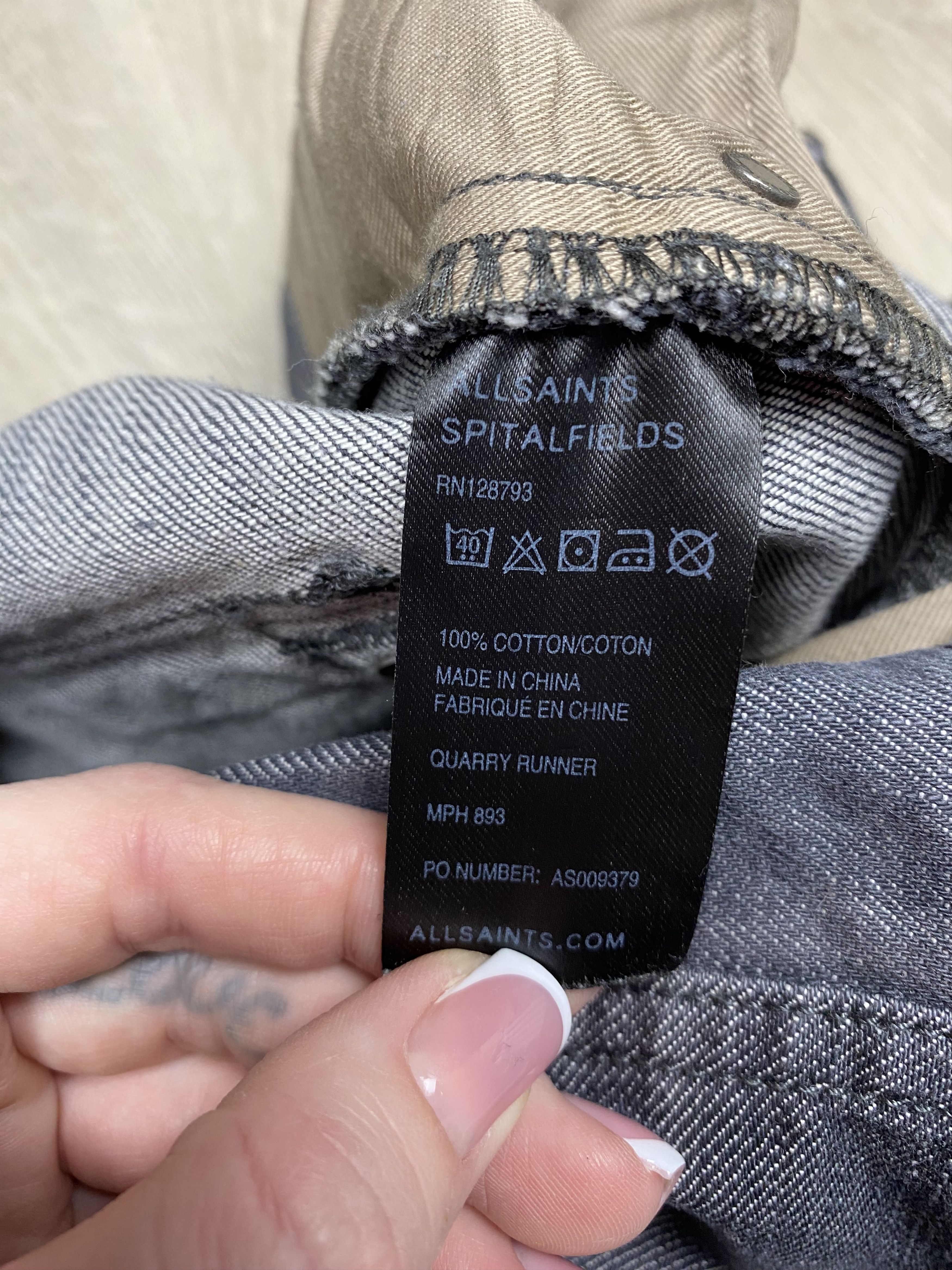 Allsaints Allsaints Vintage Mens Quarry Runner Denim Pants Jeans Size US 34 / EU 50 - 4 Thumbnail