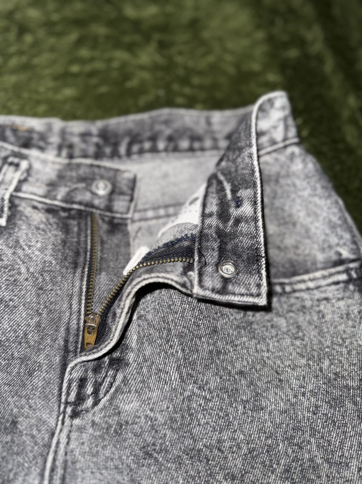 Lee [27] 90s LEE Made in USA Stone-Wash Denim Pants Size US 27 - 3 Thumbnail