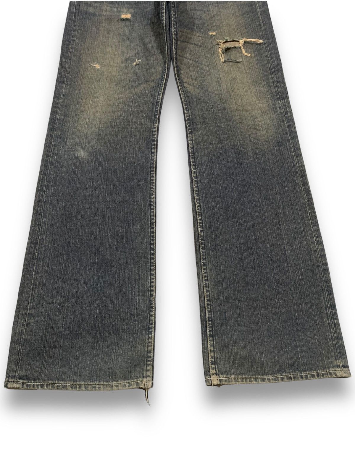 Japanese Brand Vintage Bobson Mud Wash Baggy Distressed Grunge Jeans Size US 32 / EU 48 - 7 Thumbnail