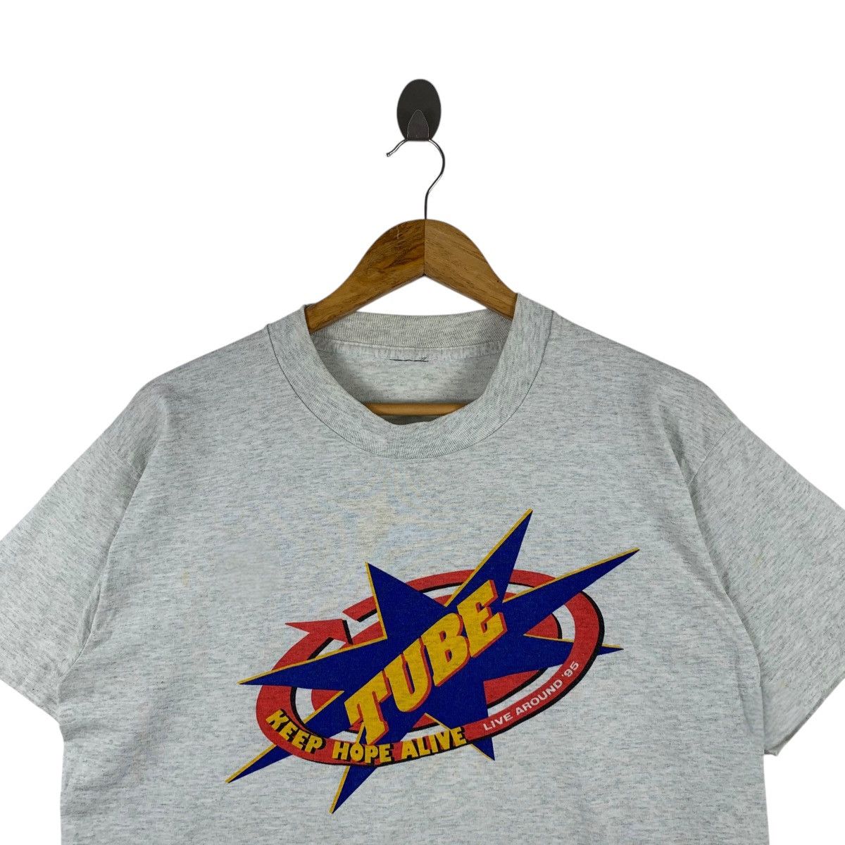 Vintage Vintage TUBE Keep Hope Alive Live 1995 Big Logo T-Shirt Size US M / EU 48-50 / 2 - 2 Thumbnail