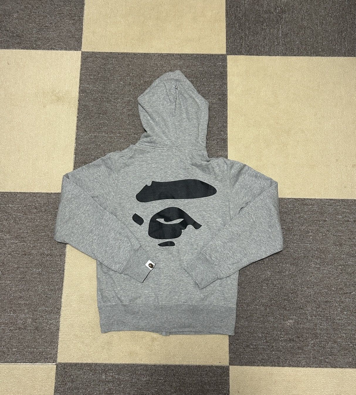 Bape Bape Gray Spell Out Zip Hoodie Size US S / EU 44-46 / 1 - 2 Thumbnail