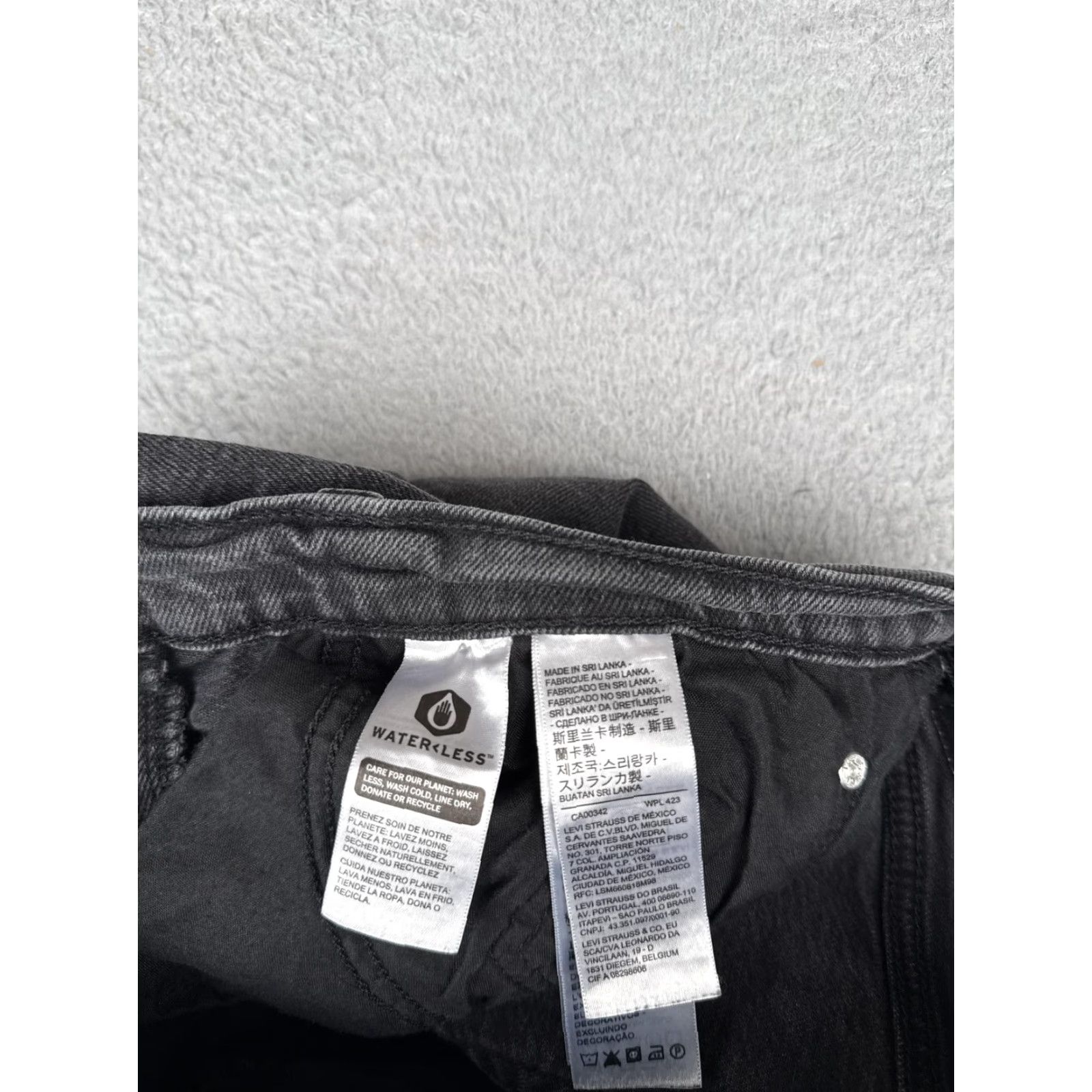 Levi's Levi's Wedgie Straight Jeans Womens 30x28 Gray High Rise Distressed Stretch Denim Size 30" / US 8 / IT 44 - 7 Thumbnail