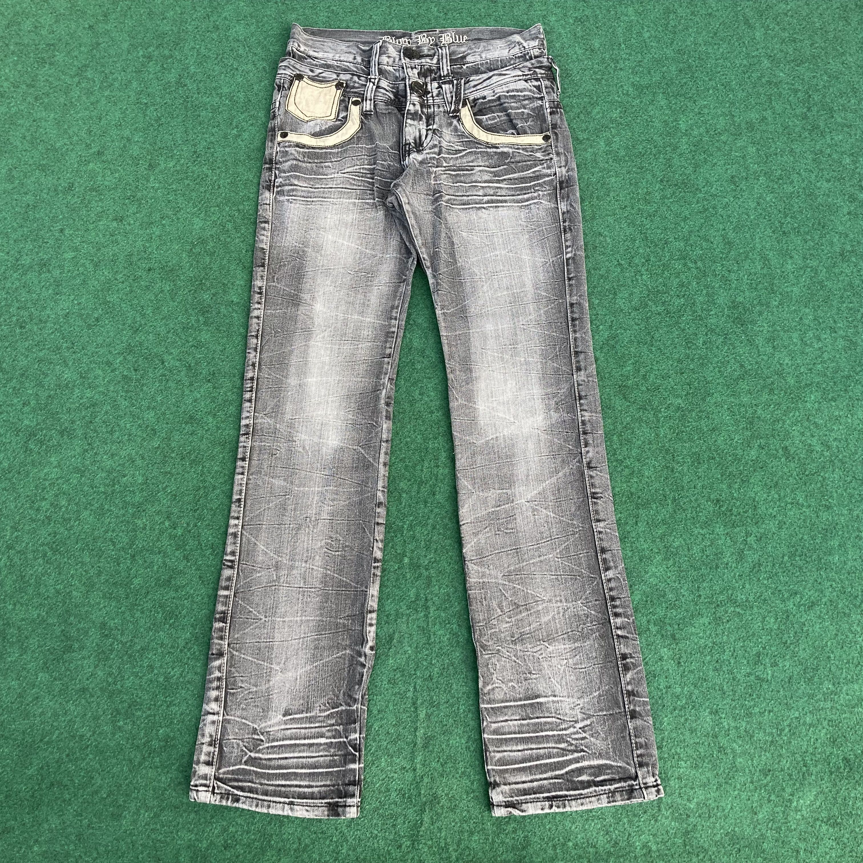 Japanese Brand Vtg Blow By Blue Pants Japanese Brand Zipper Jeans Size US 31 - 1 Thumbnail