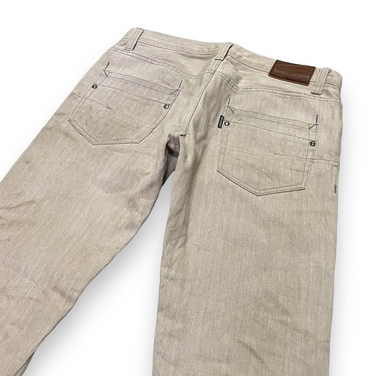 If Six Was Nine 🇯🇵 VINTAGE AERO BY TORNADO MART SPIRAL CUT FLARE JEANS Size US 31 - 8 Thumbnail