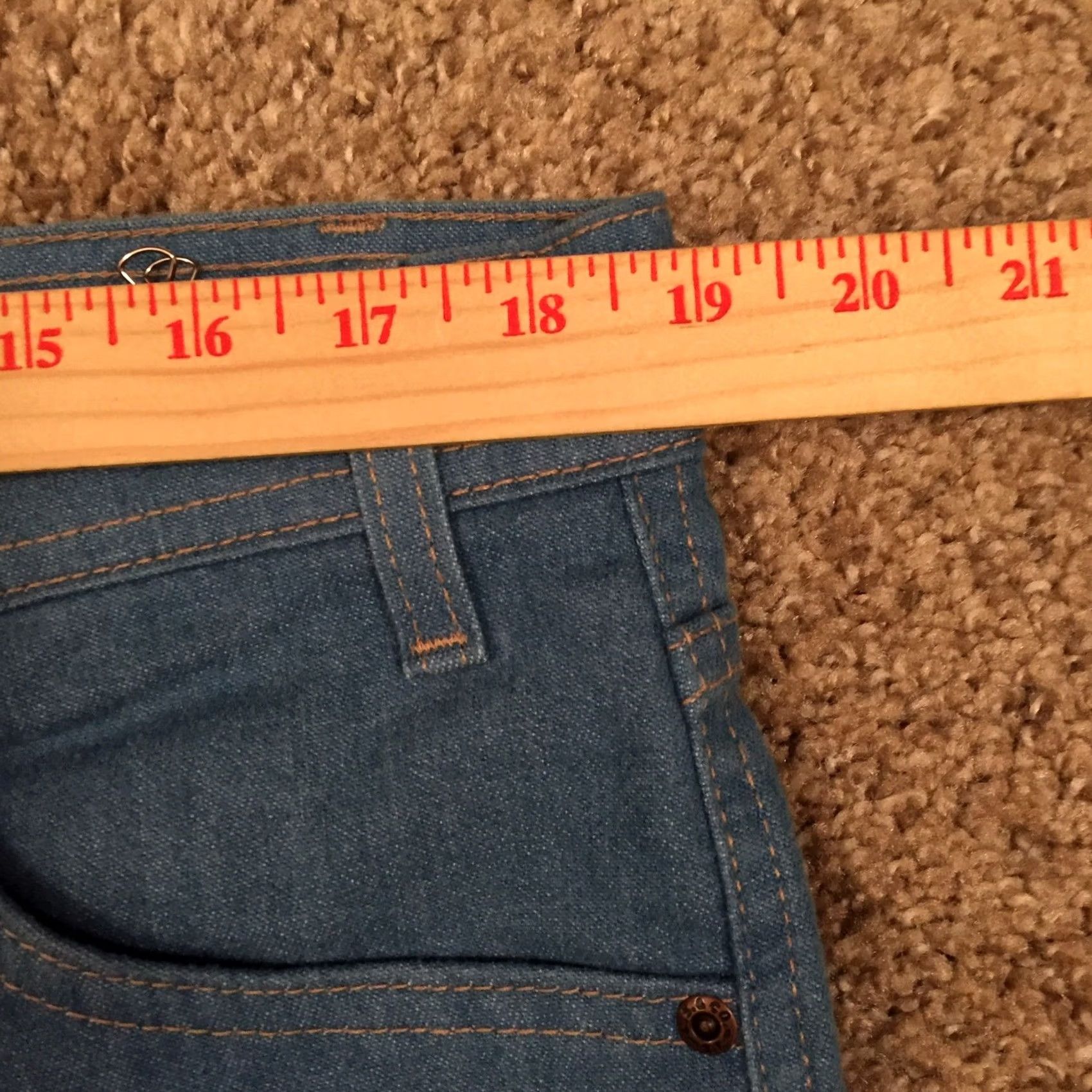 Levi's Levi'S Action Jeans Mens Size 40 Blue Straight Leg Vintage 50/50 Blend USA 37x30 Size US 40 / EU 56 - 3 Thumbnail