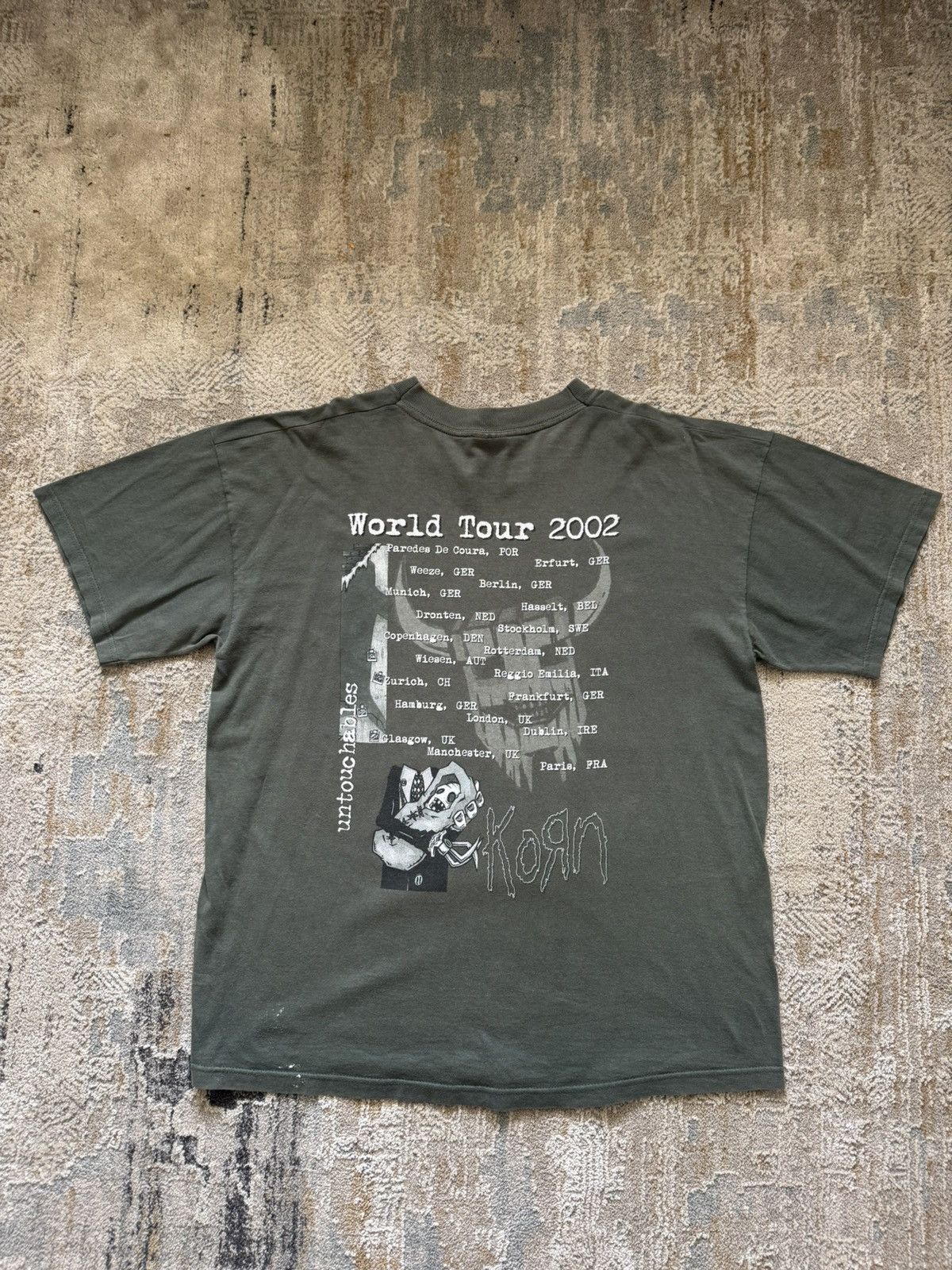 Band Tees Korn 2002 European Untouchables Tour T-Shirt Size US XL / EU 56 / 4 - 3 Thumbnail