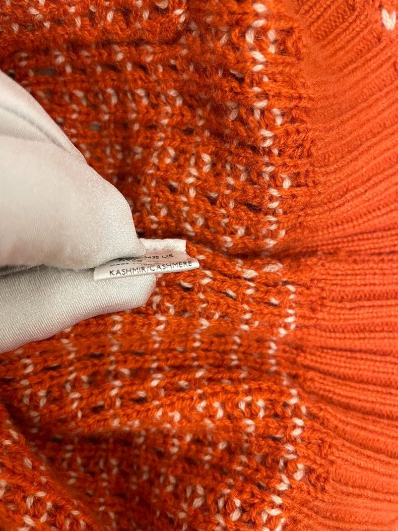 Loro Piana LORO PIANA Orange and red pink V-neck cashmere long sleeve Size M / US 6-8 / IT 42-44 - 6 Thumbnail