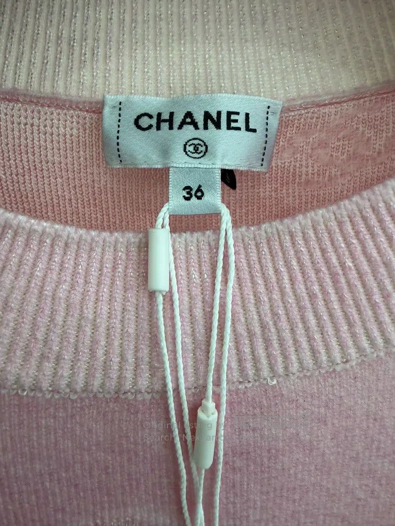 Chanel Chanel Pink gradient dark pattern knit sweater Size XS / US 0-2 / IT 36-38 - 4 Thumbnail