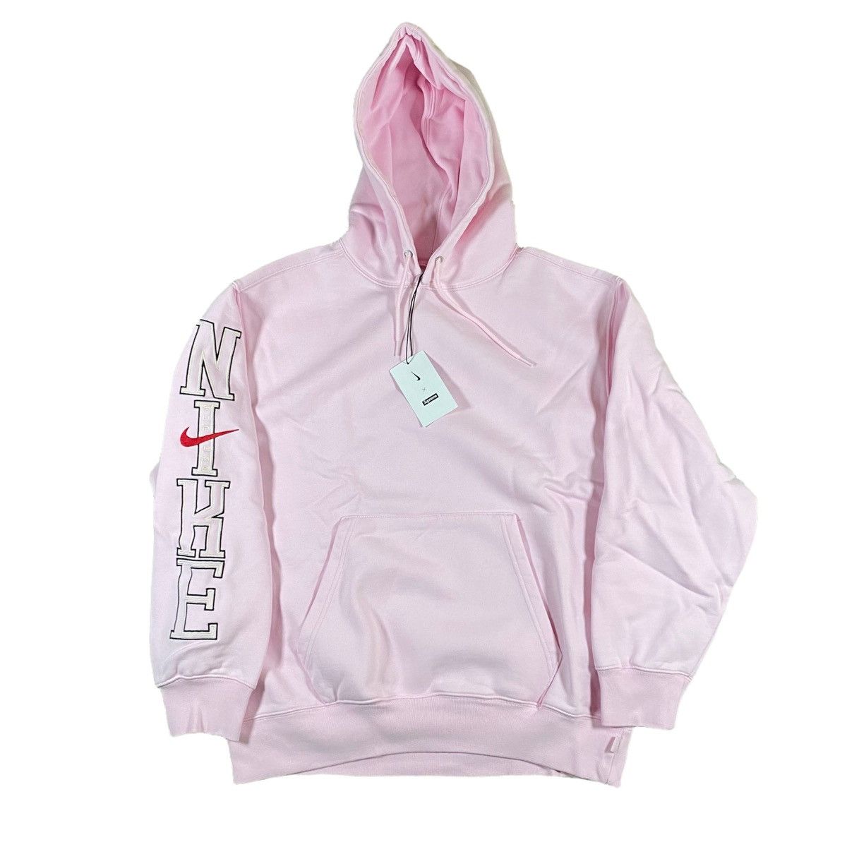 スケートボード Supreme Nike Hooded Sweatshirt LightPink Supreme