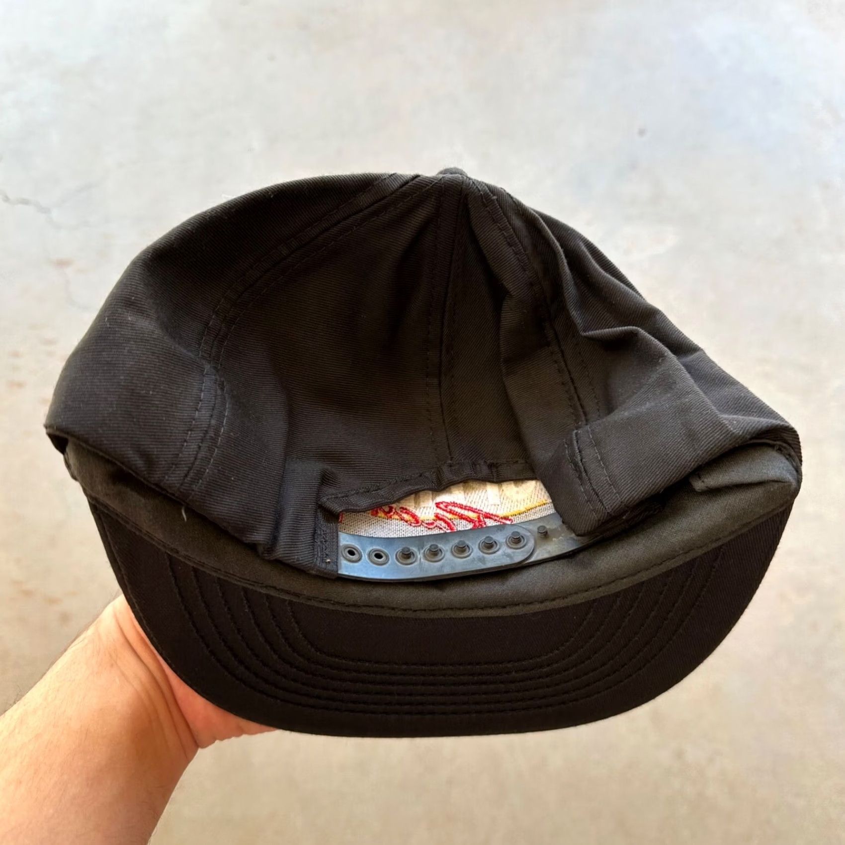 Vintage VINTAGE Unbranded Hat Cap Baseball Cap Snapback Racing Superflo Made In USA Men Adjustable Black 80s USA Size ONE SIZE - 2 Thumbnail