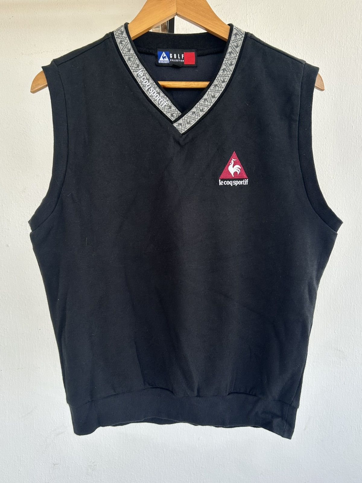 Le Coq Sportif Vintage Le Coq Sportif Sleeveless Vest Black Size US M / EU 48-50 / 2 - 1 Thumbnail