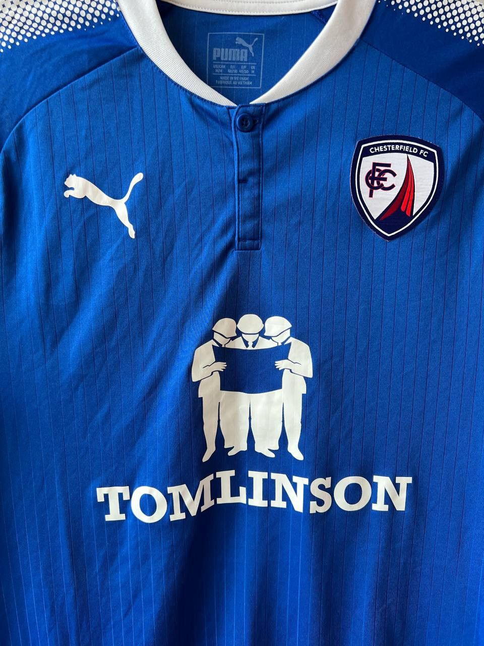 Puma 2018/19 CHESTERFIELD FC HOME SOCCER JERSEY FOOTBALL SHIRT M Size US M / EU 48-50 / 2 - 3 Thumbnail