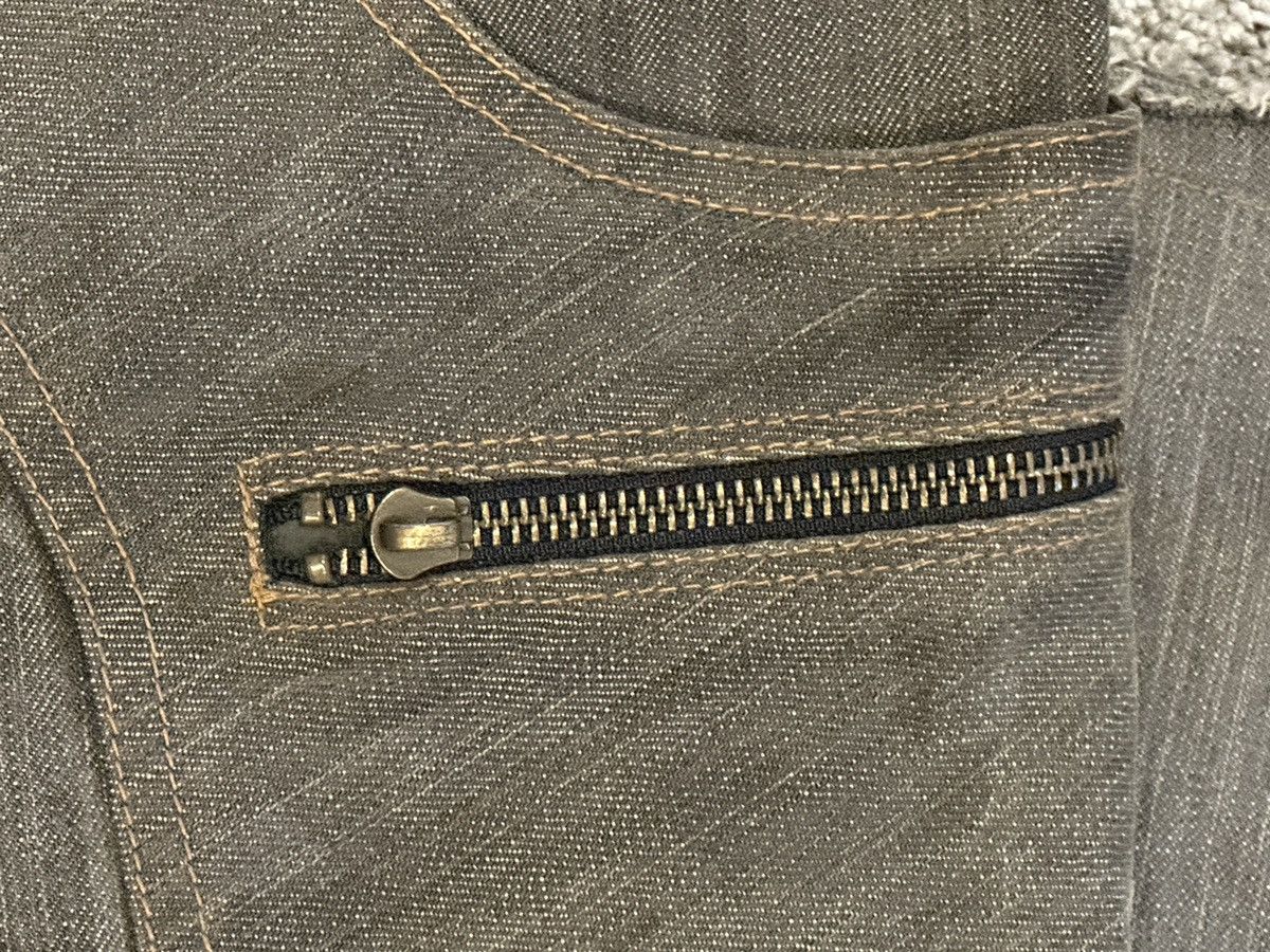 Obelisk Obelisk Y2K Flare Denim Leather patched Size US 33 - 7 Thumbnail