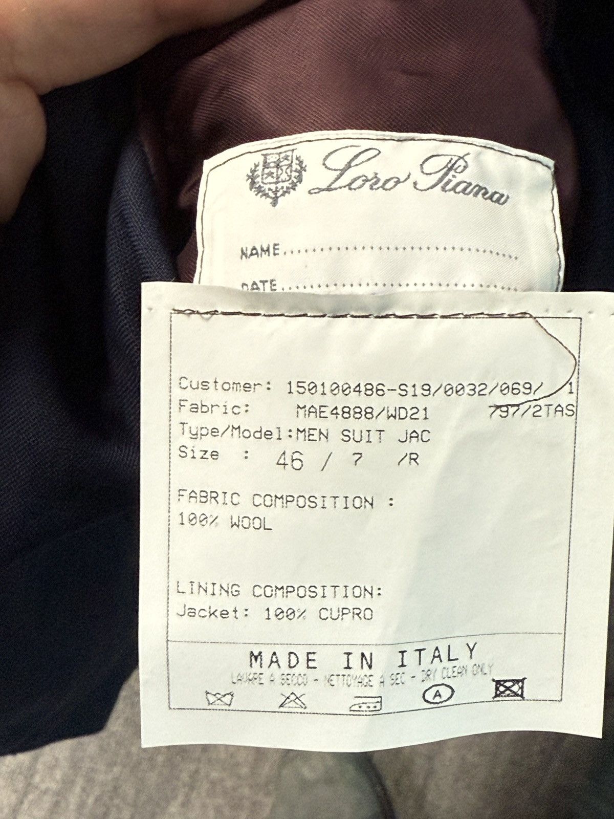 Loro Piana BNWT Loro Piana navy suit Size 46R - 4 Thumbnail