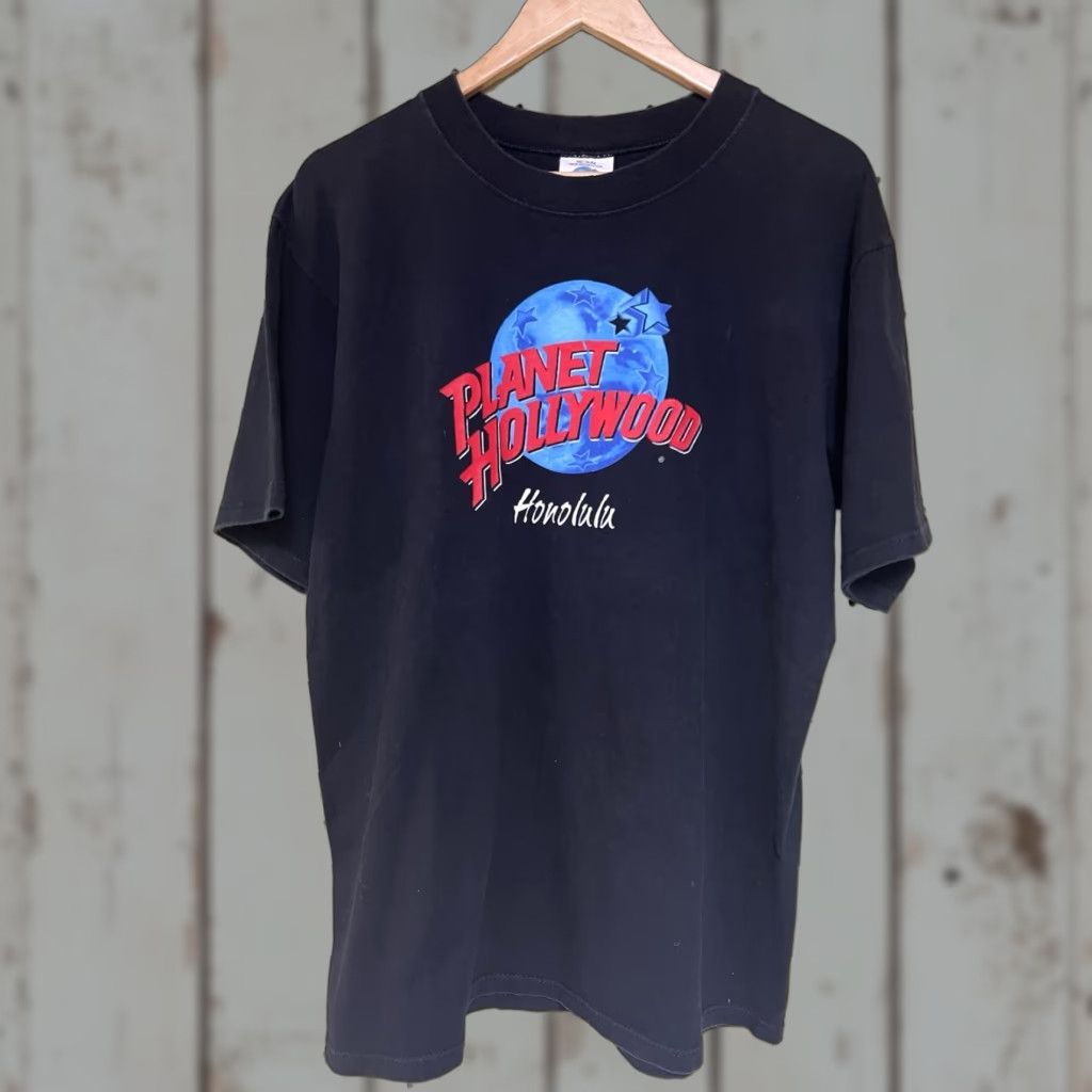 Planet Hollywood VINTAGE Planet Hollywood T Shirt Mens M Black Crewneck 90s Hawaiian USA Logo Short Sleeve Size US M / EU 48-50 / 2 - 1 Thumbnail