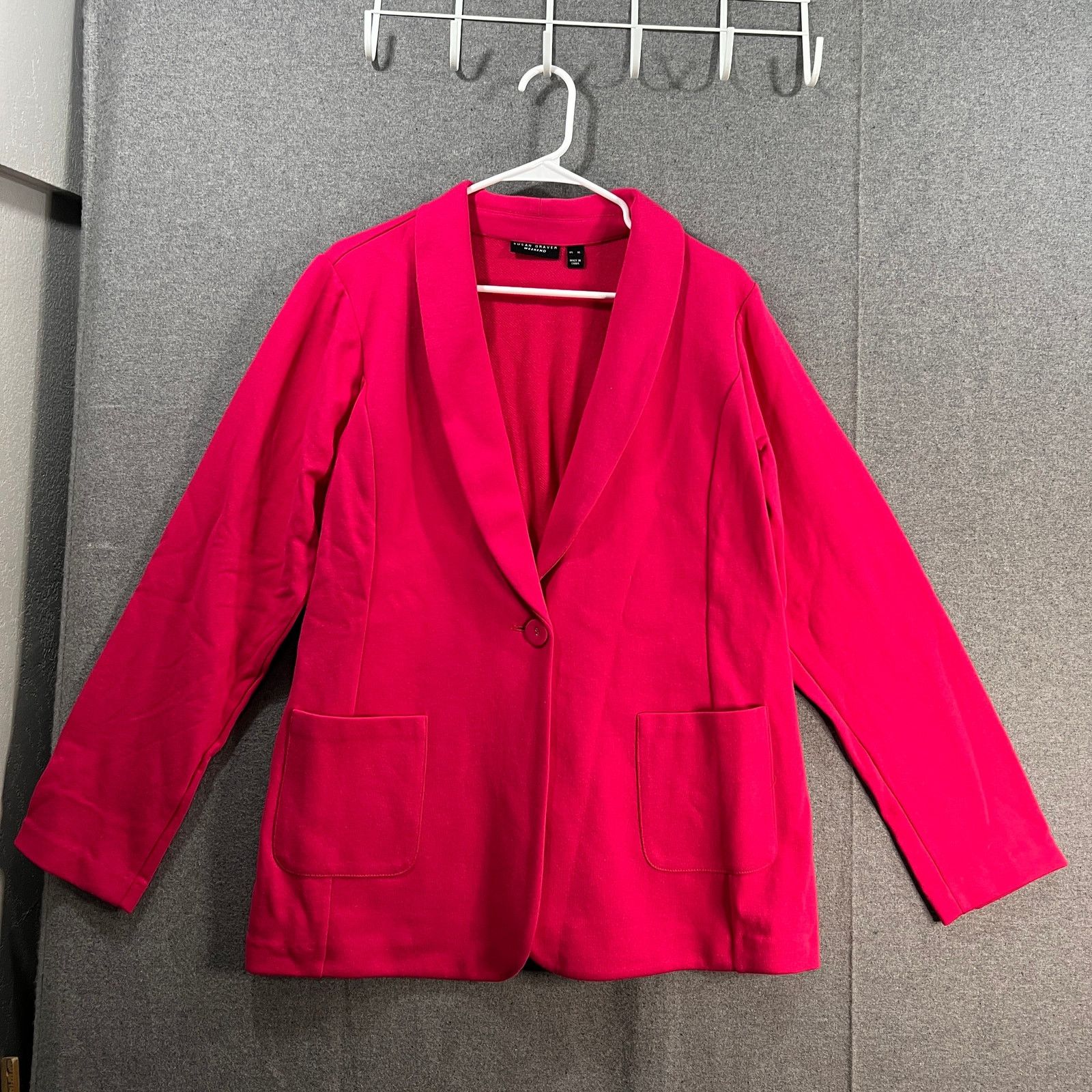 Other Susan Graver Weekend Regular Marina Knit Blazer Size XL / US 12-14 / IT 48-50 - 1 Thumbnail