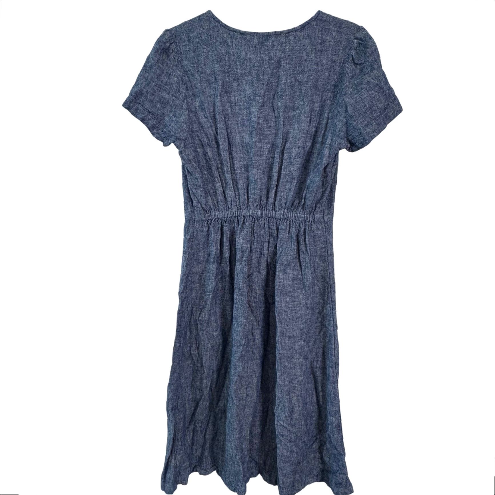 VINTAGE Old Navy Chambray Button Front Dress Petite S Linen Blend Capsule  Catagory: Shirt Dress - smknbbu.sch.id