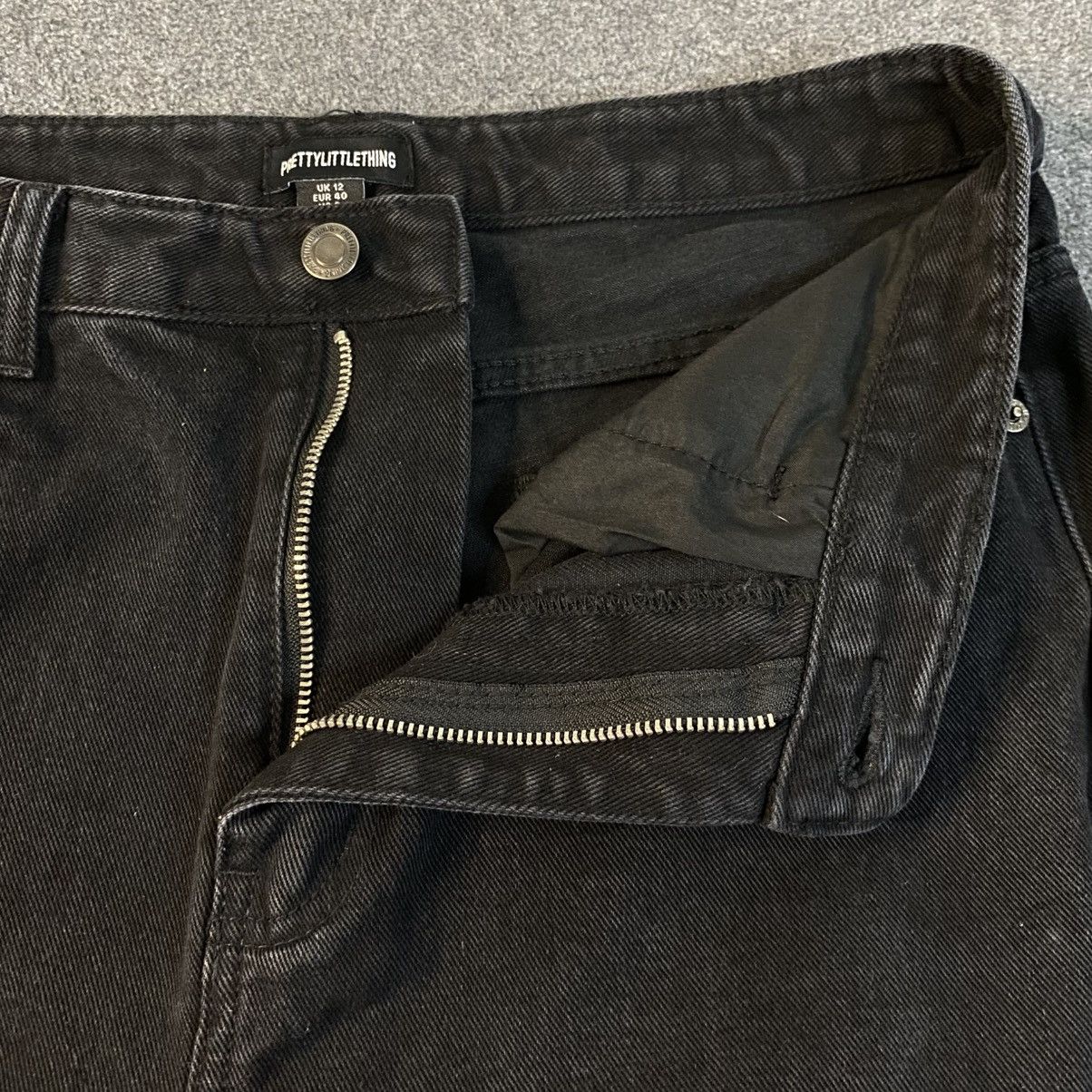 PrettyLittleThing Pretty Little Thing Black Jeans Women's High Waist Sz 8 EUC Size 30" / US 8 / IT 44 - 5 Thumbnail
