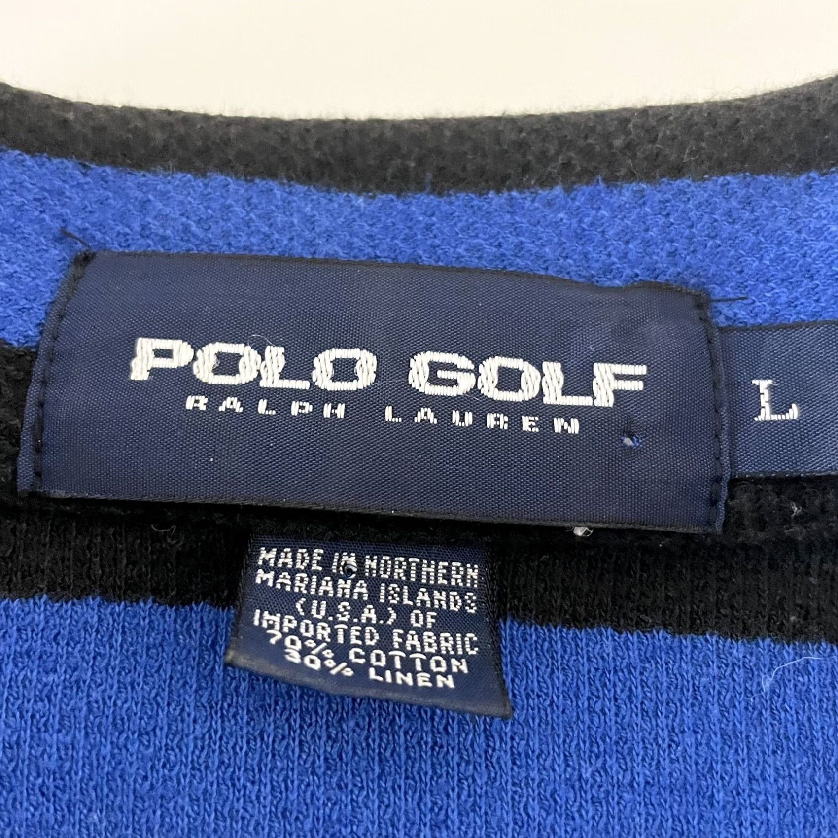 Ralph Lauren Polo Golf Ralph Lauren Striped Short Sleeve Button Front Shirt Men's Large Blue Size US L / EU 52-54 / 3 - 3 Thumbnail