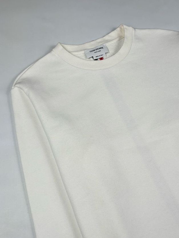 Thom Browne Thom Loopback Center Back Stripe Crewneck Pullover Size US M / EU 48-50 / 2 - 6 Thumbnail
