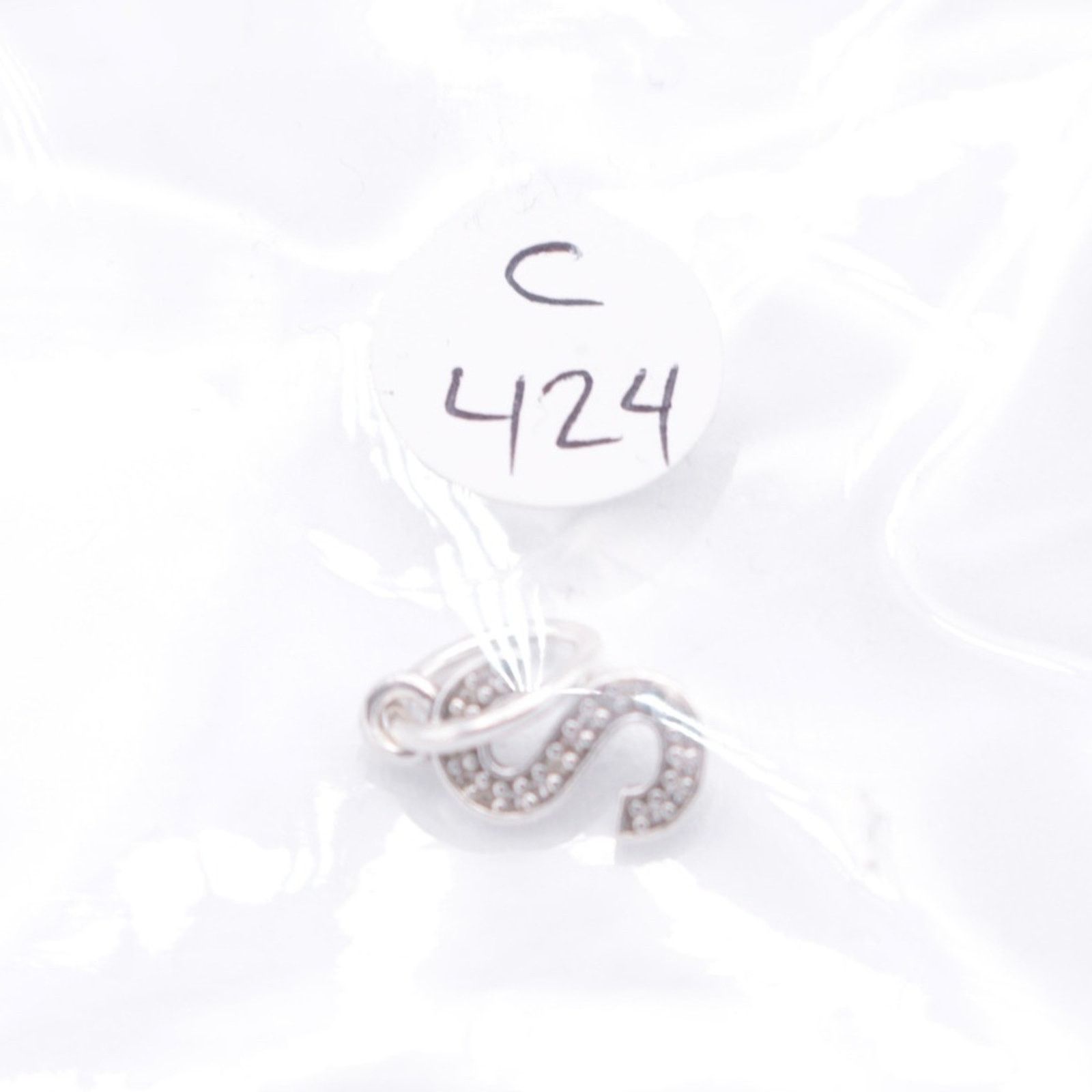 pandora Authentic PANDORA Letter S Dangle with Zirconia - 791331CZ Size ONE SIZE - 10 Thumbnail