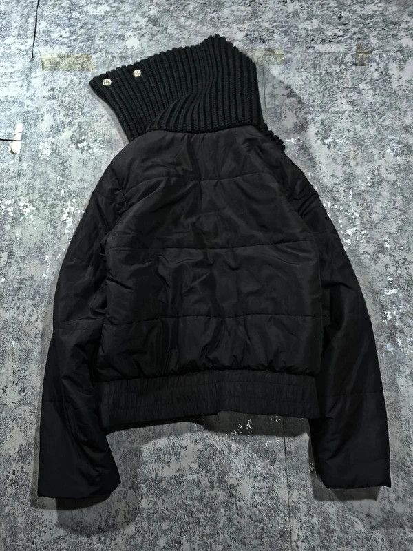 Other Asymmetrical Funnel Neck Crop Fitted Wmns Jacket RickOwen Size M / US 6-8 / IT 42-44 - 4 Thumbnail
