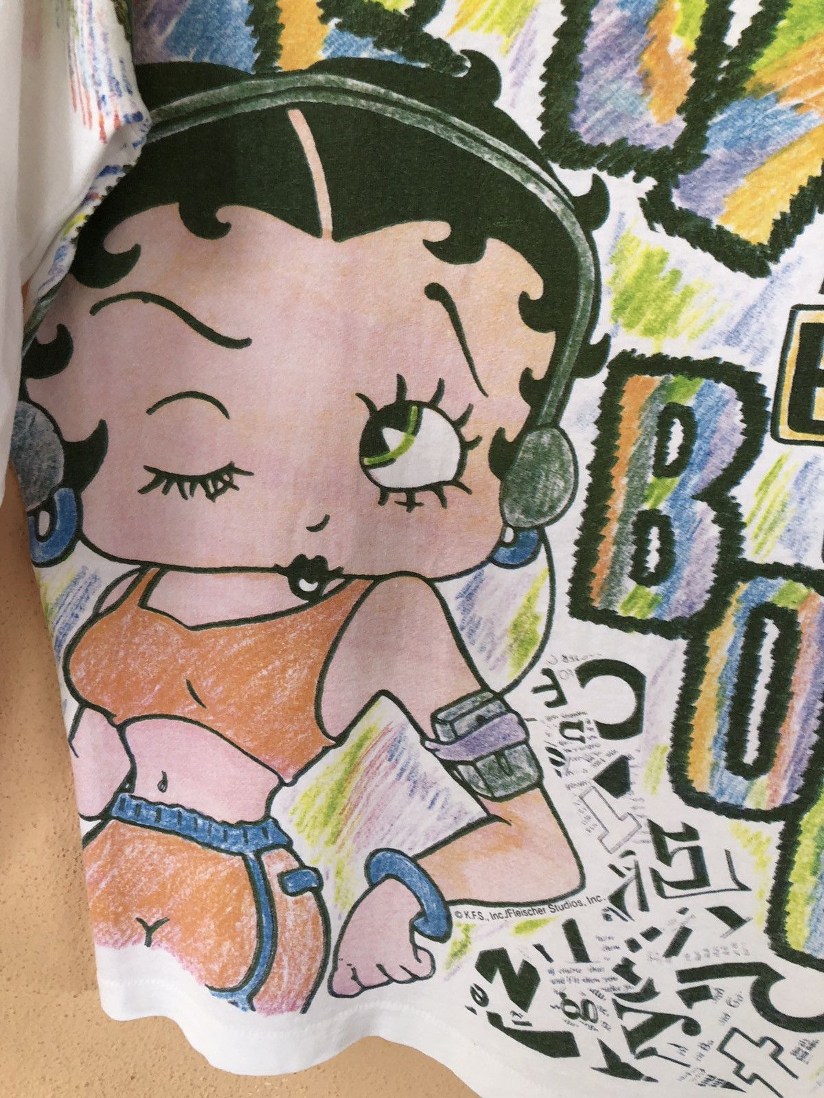 Vintage Vintage 90s BETTY BOOP All Over Print Shirt Size US L / EU 52-54 / 3 - 6 Thumbnail