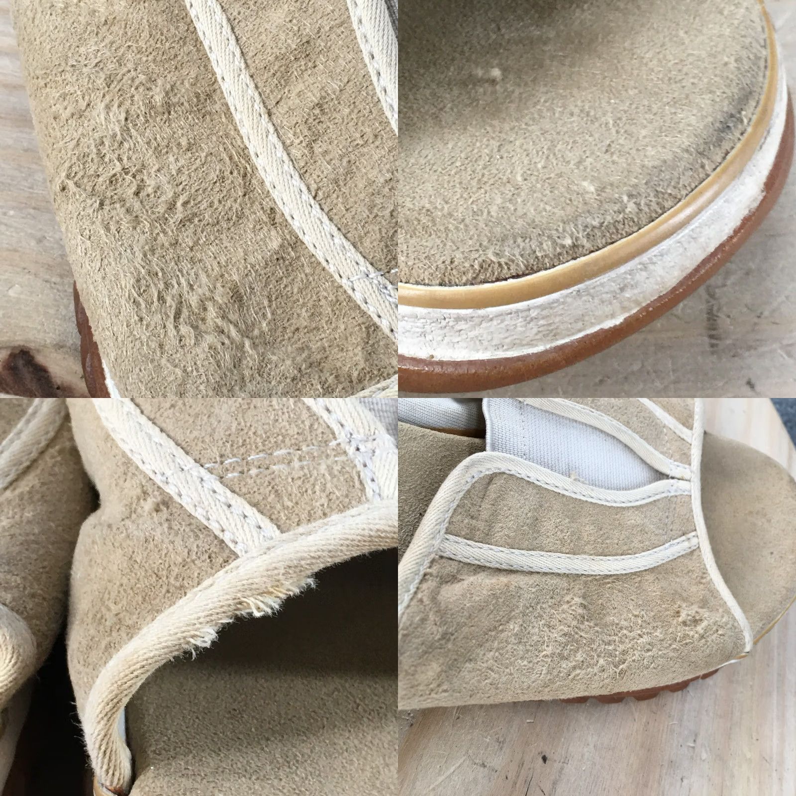 Clarks Clarks Sandals Womens 11 M Slip On Slides Beige Faux Suede Open Toe Wedge Casual Size US 11 / IT 41 - 9 Thumbnail